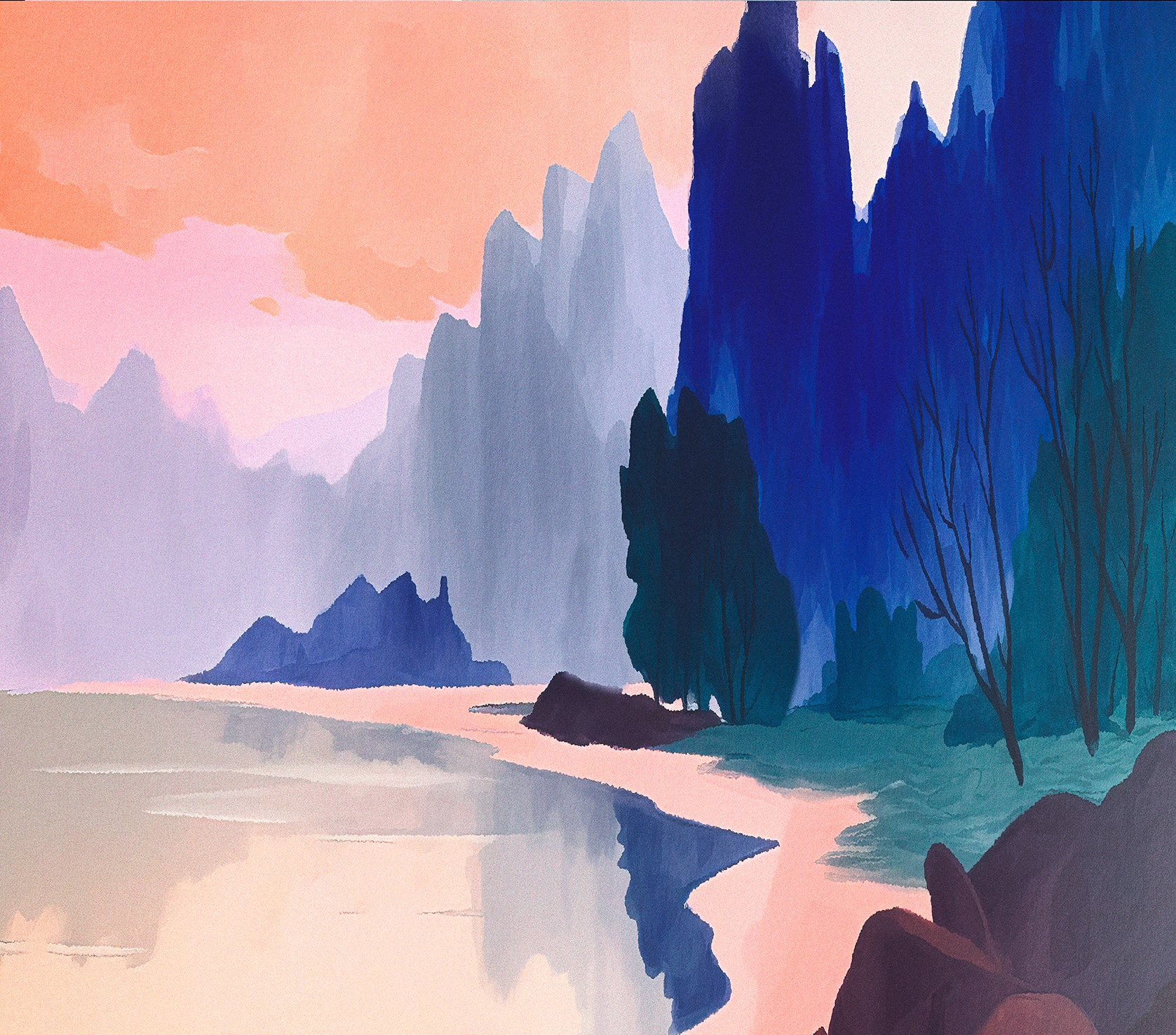 Designs Direct Mystic Reflections Wall Mural