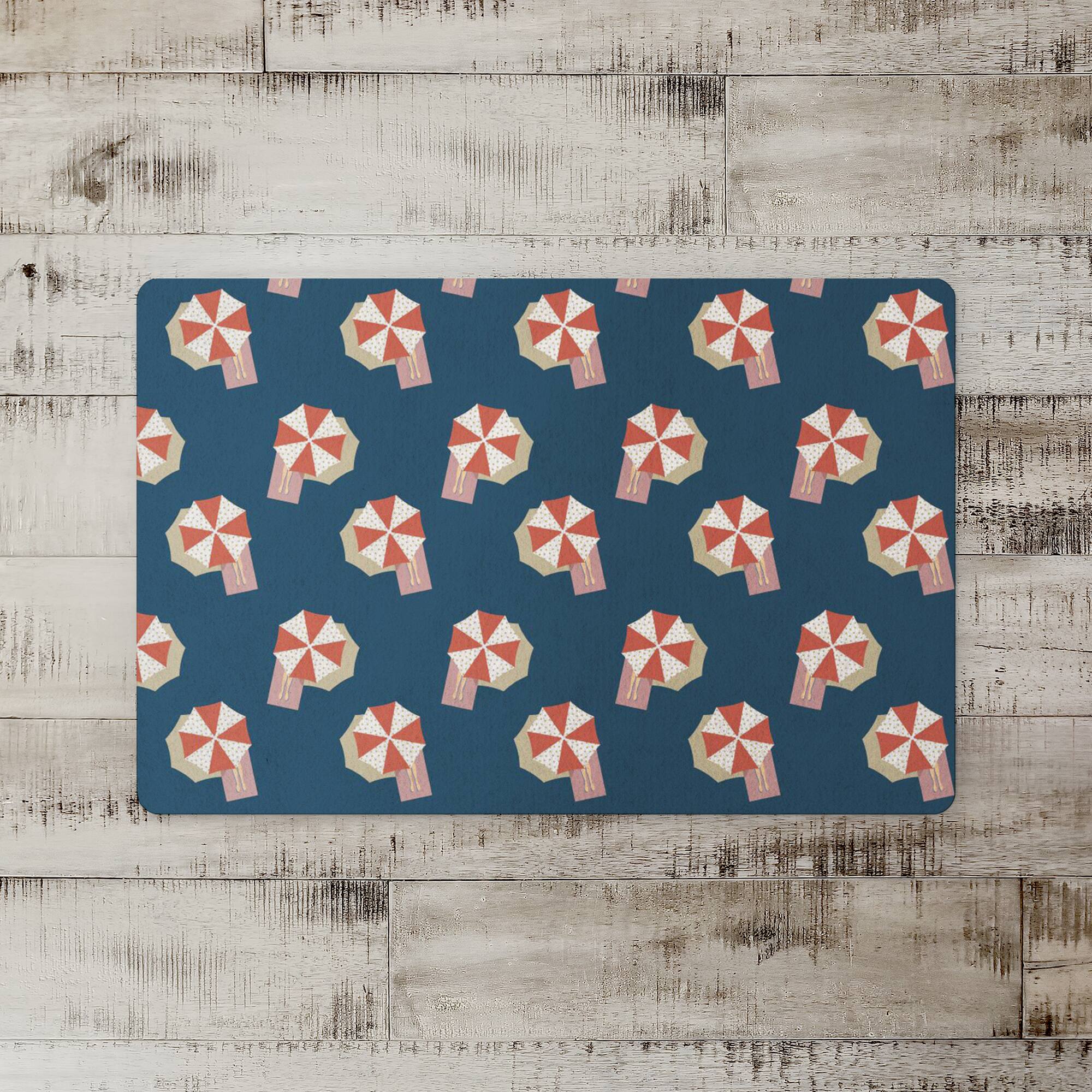 Umbrella Pattern Floor Mat