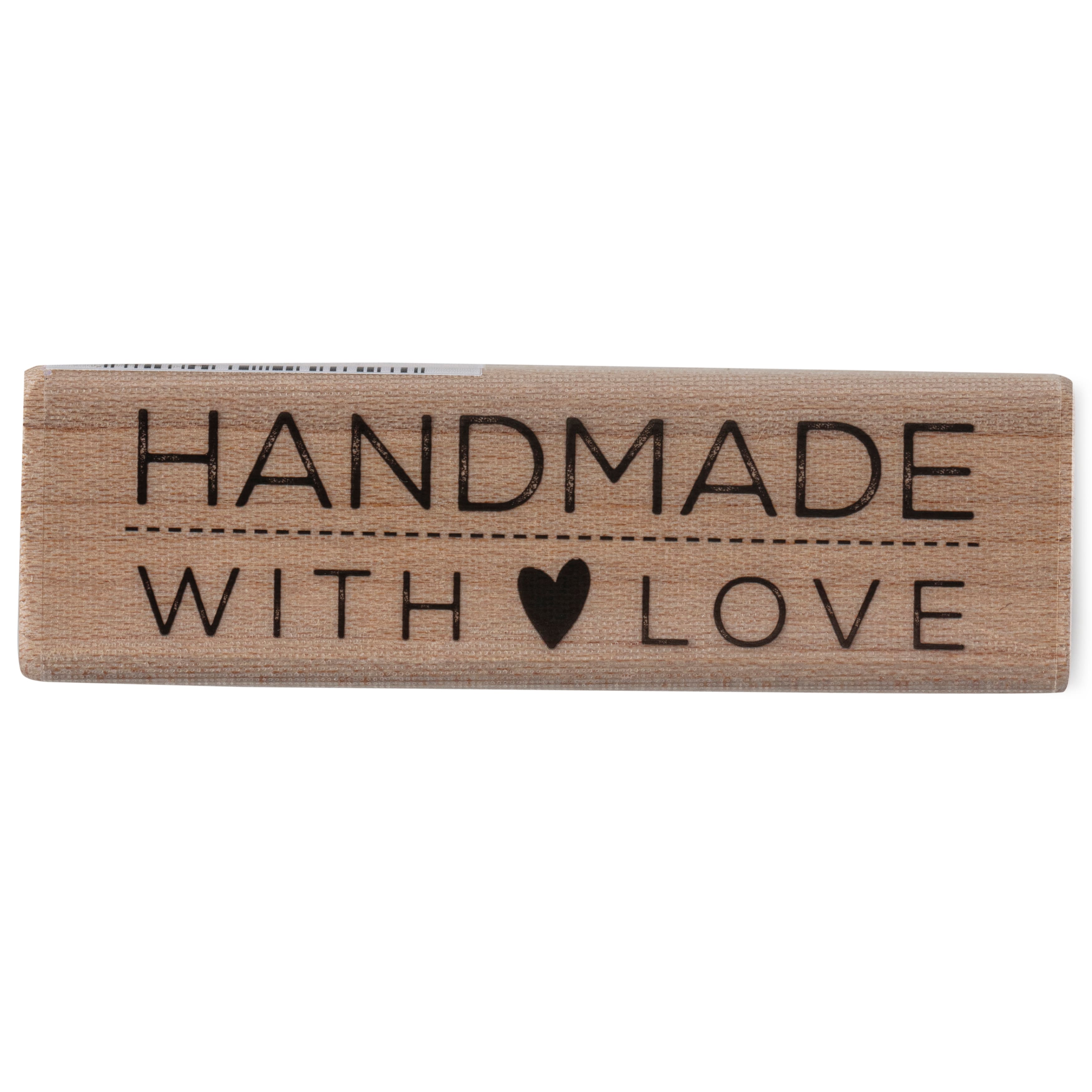 6 Pack: Hampton Art™ Handmade With Love Wood Stamp