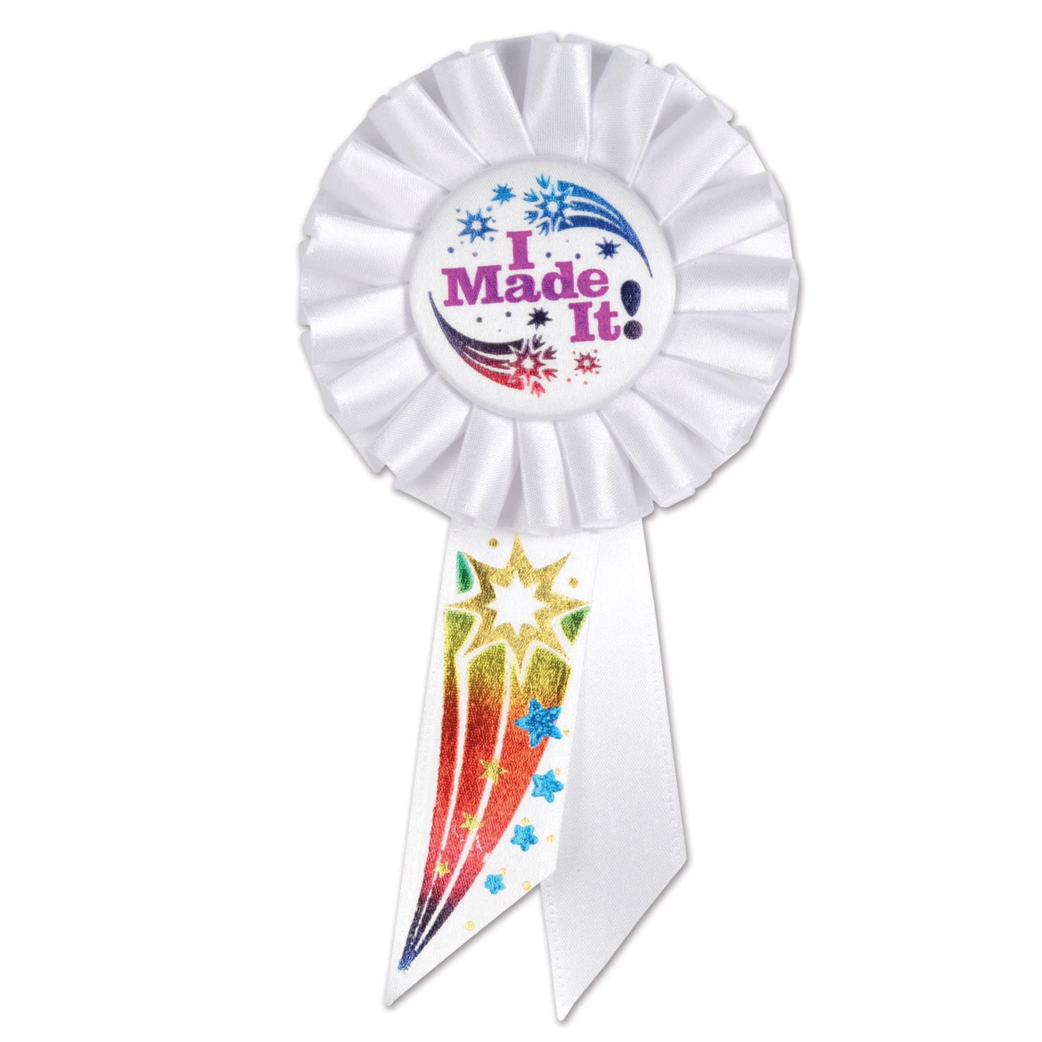 Beistle 3.25" x 6.5" I Made It Rosettes, 2ct.