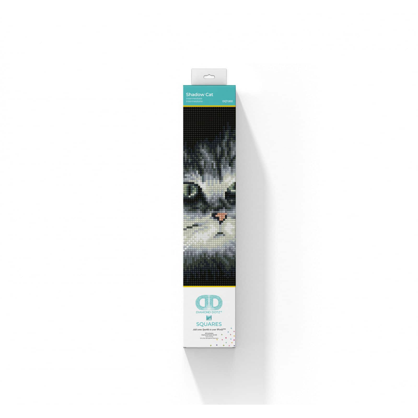 Diamond Dotz® Intermediate Shadow Cat Diamond Painting Kit