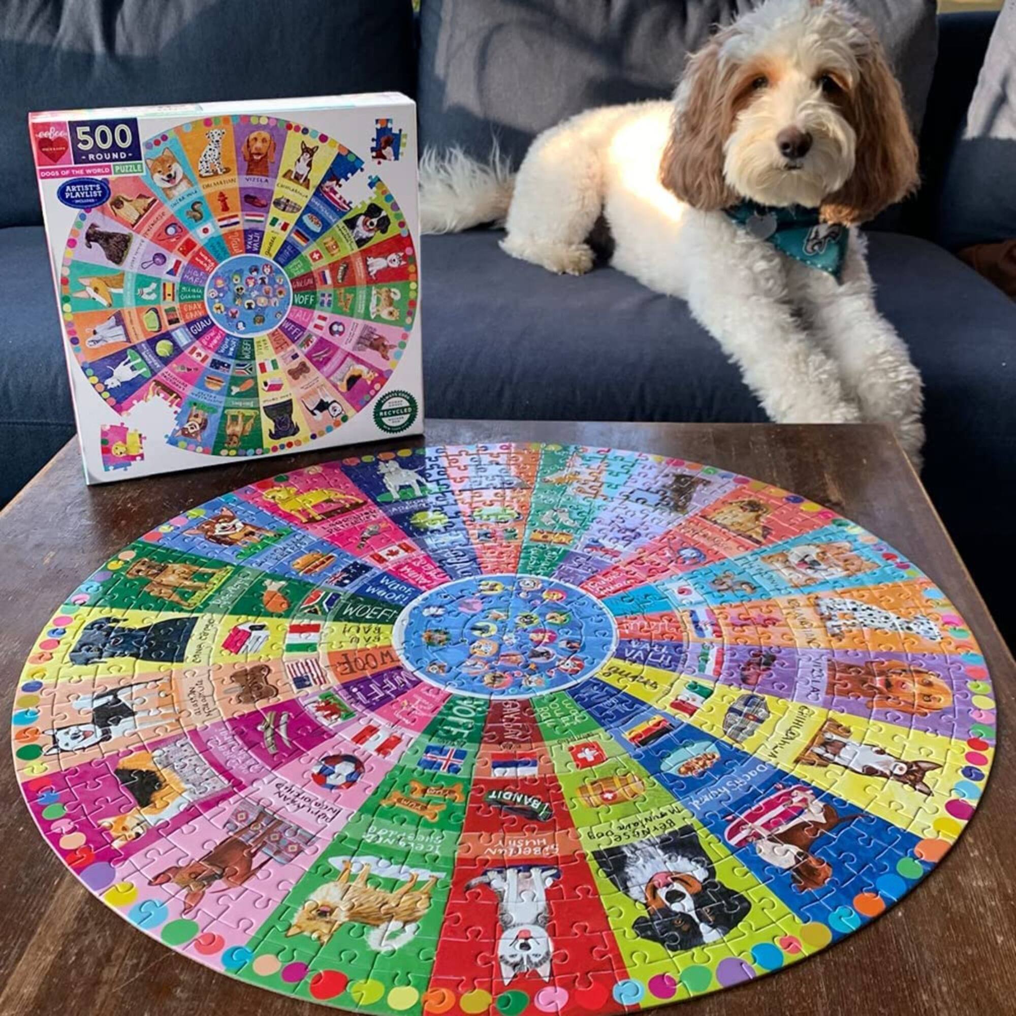 eeBoo Dogs of the World 500 Piece Puzzle