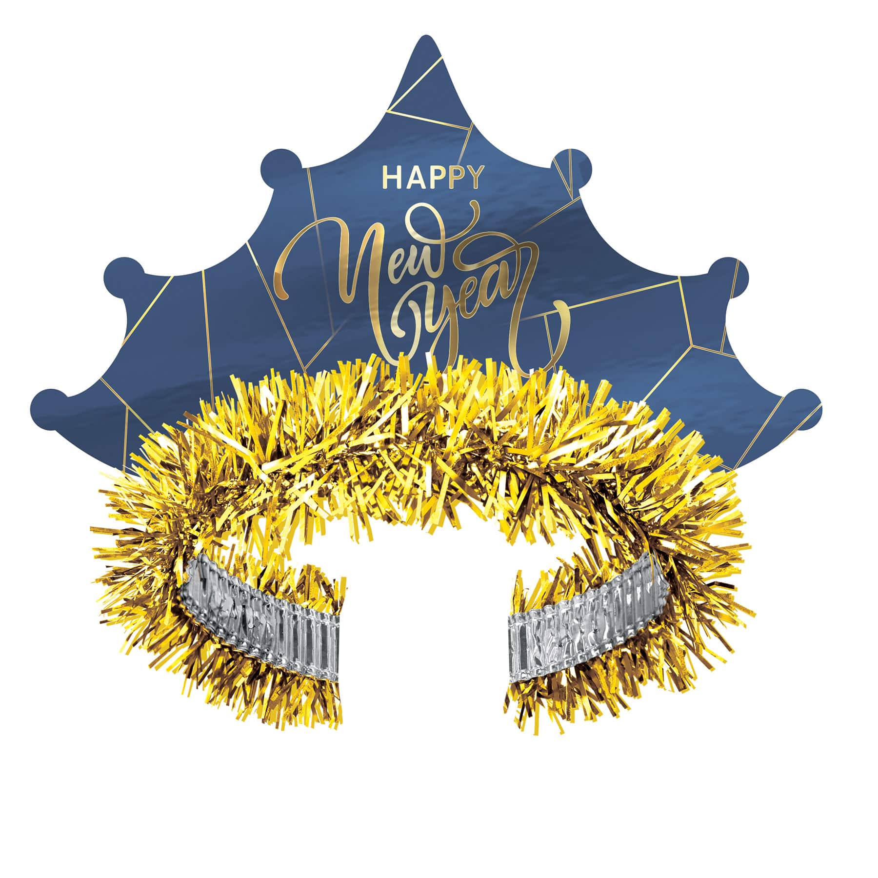 Beistle Adult Midnight Blue New Year Tiaras, 50ct.