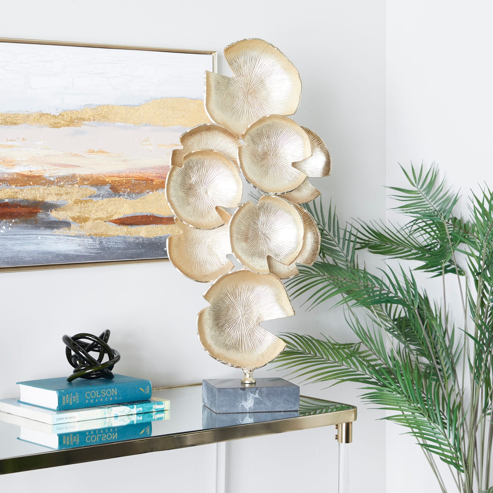CosmoLiving by Cosmopolitan 31.5" Aluminum Glam Sculpture