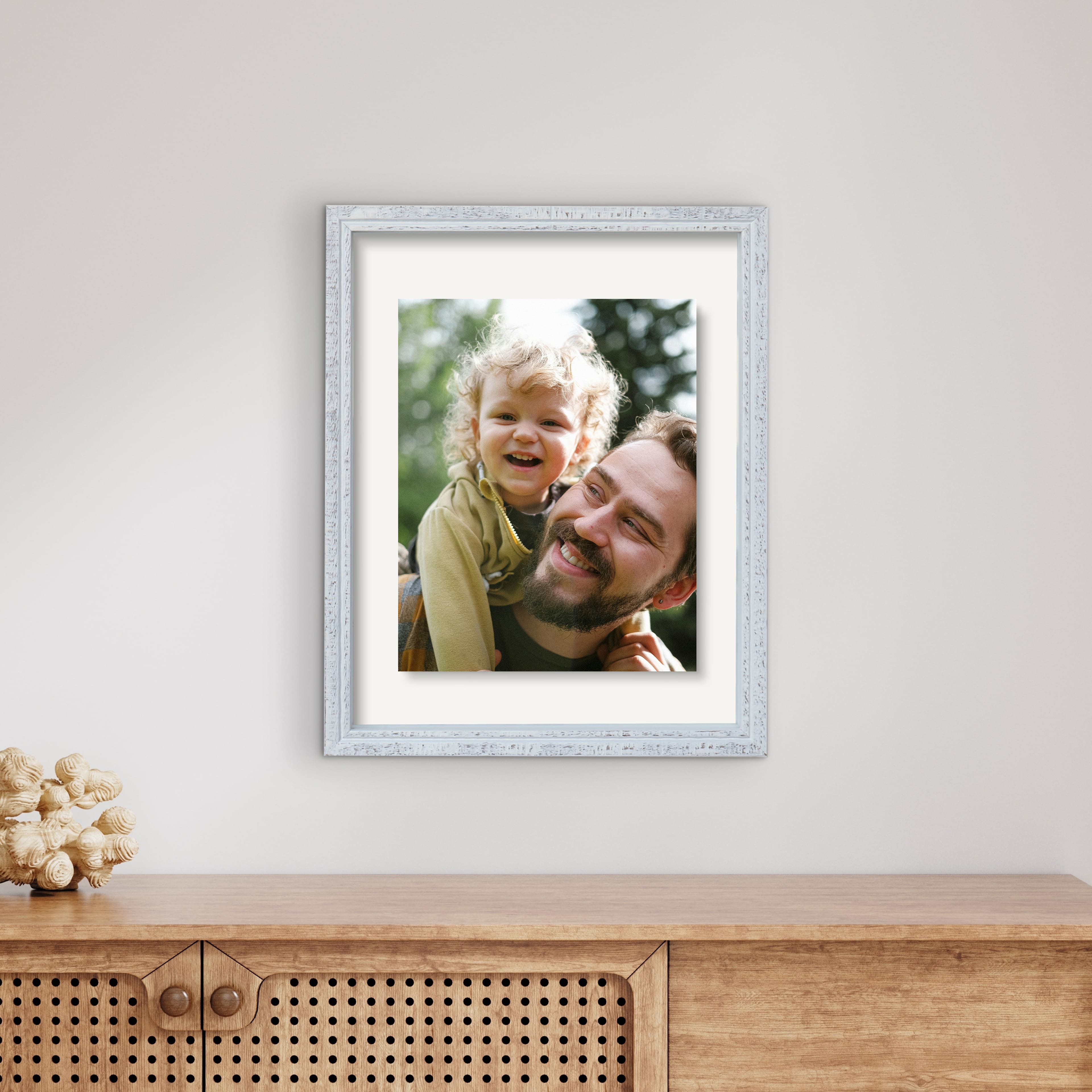 Home™ White Distressed Float Frame by Studio Décor