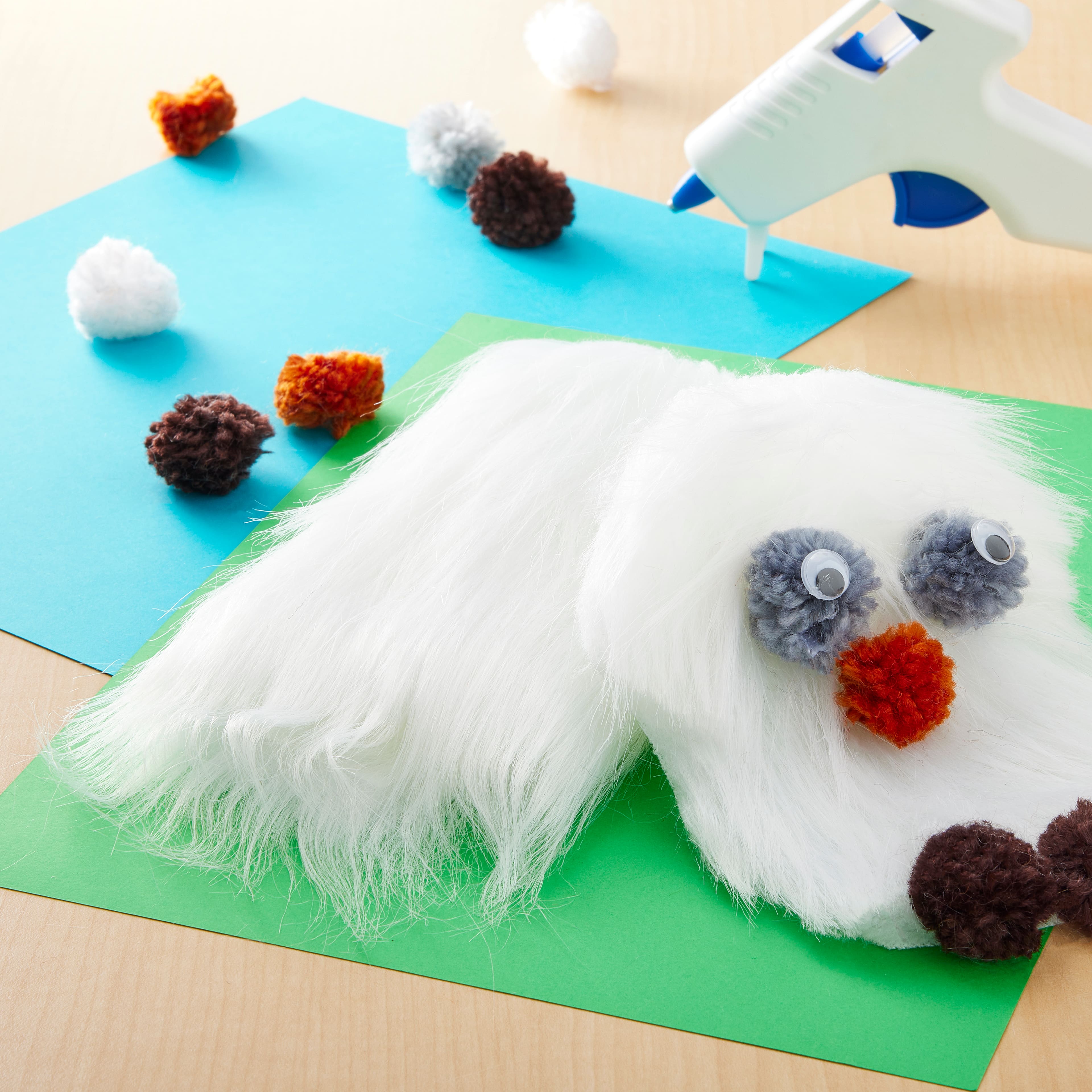 White Craft Faux Fur by Creatology™
