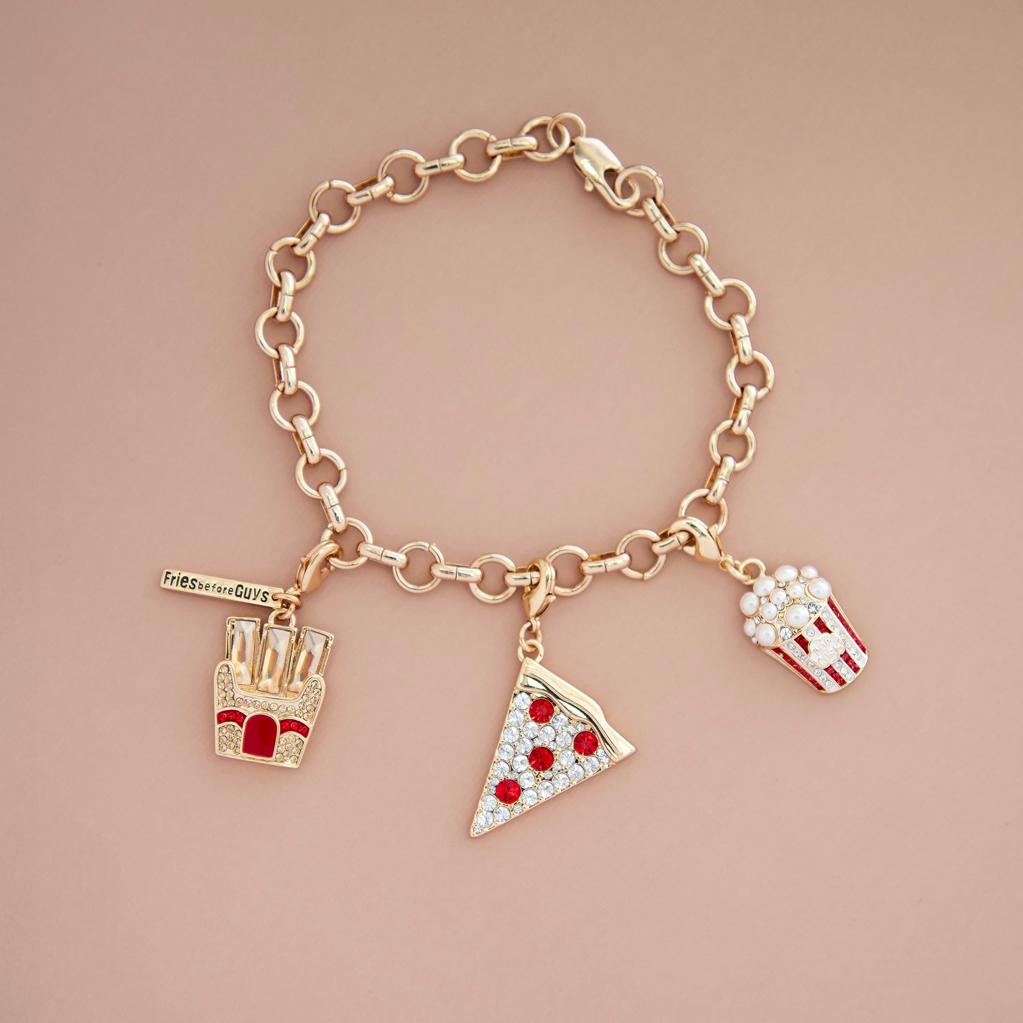 Pizza Slice Austrian Crystal Charm by Bead Landing™