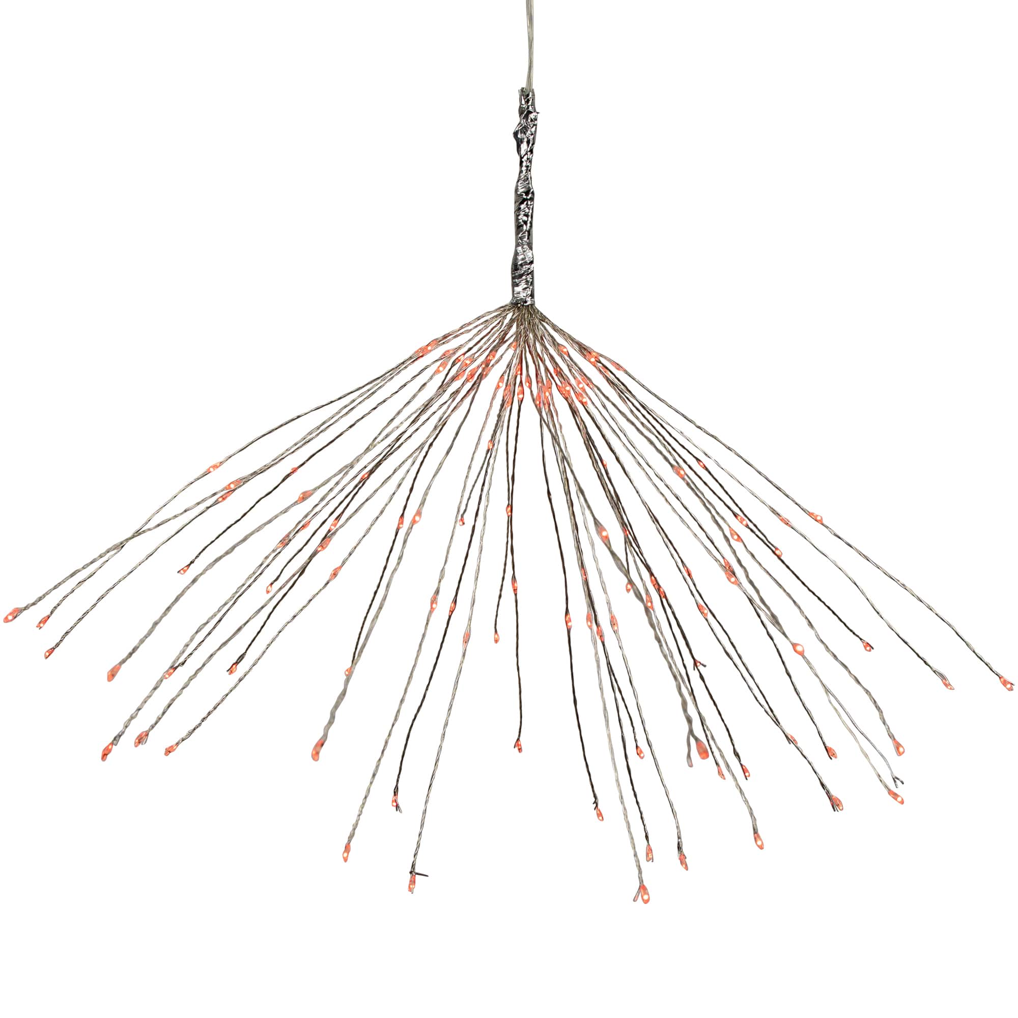 20" LED Lighted Firework Silver Branch Christmas Decoration By Northlight in Silver With Red Lights | 13.5" x 20" | Michaels®