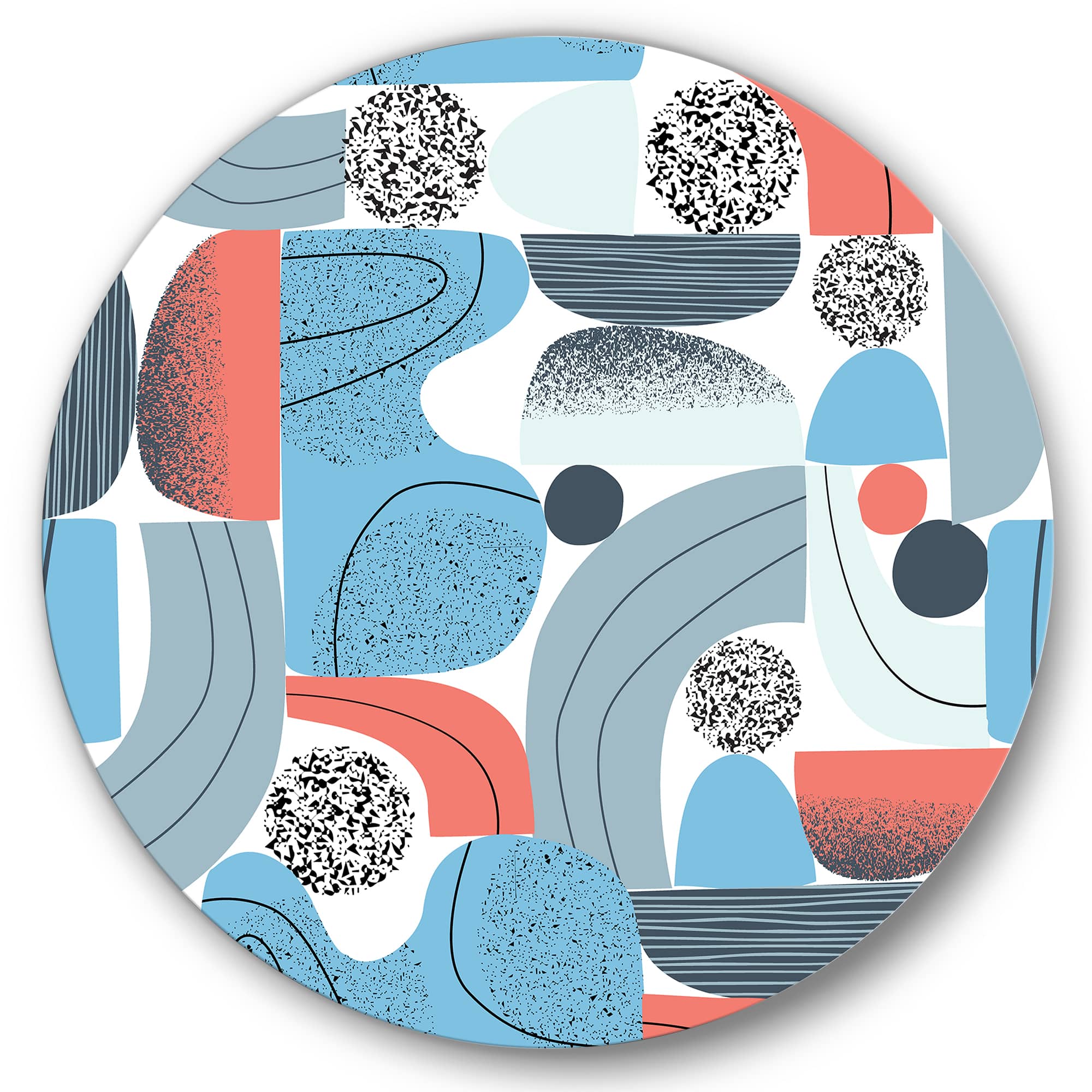 Designart - Retro Shapes With Abstract Suns and Moons II