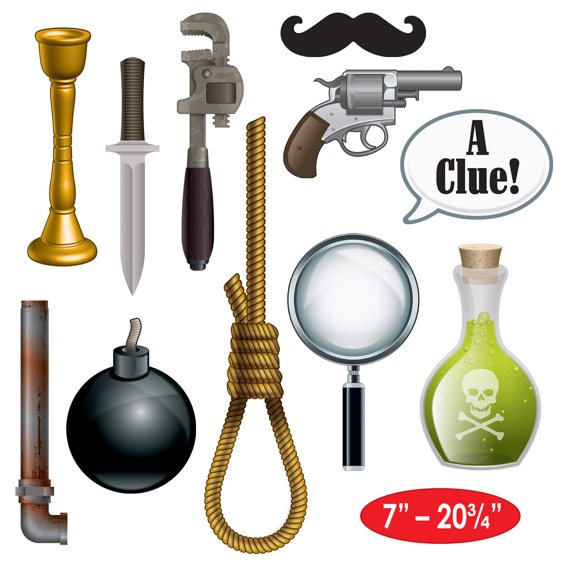 Beistle Murder Mystery Photo Fun Signs Set