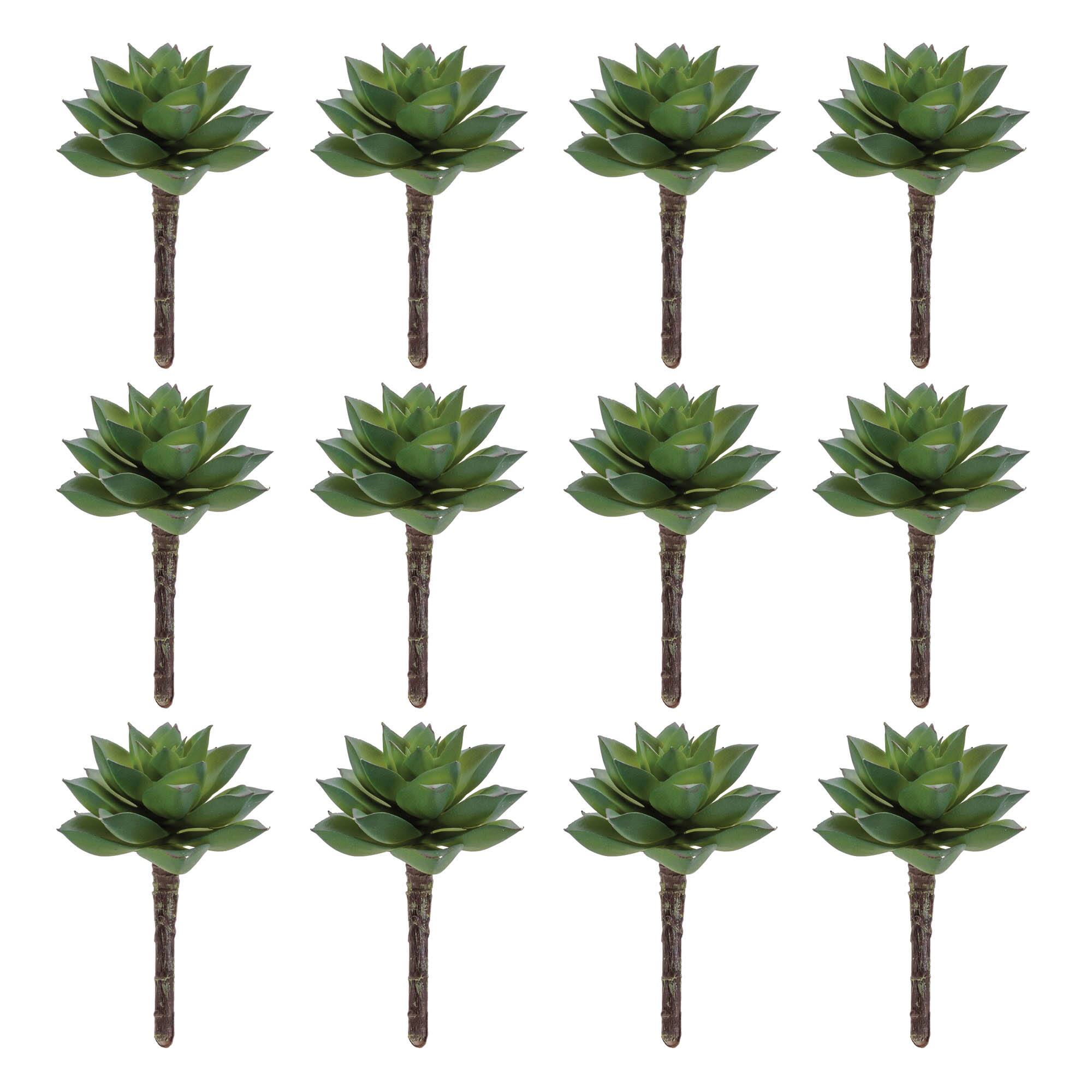 Michaels, 4.25" Green Succulent Plant Picks, 12ct. – Category: Greenery Stems