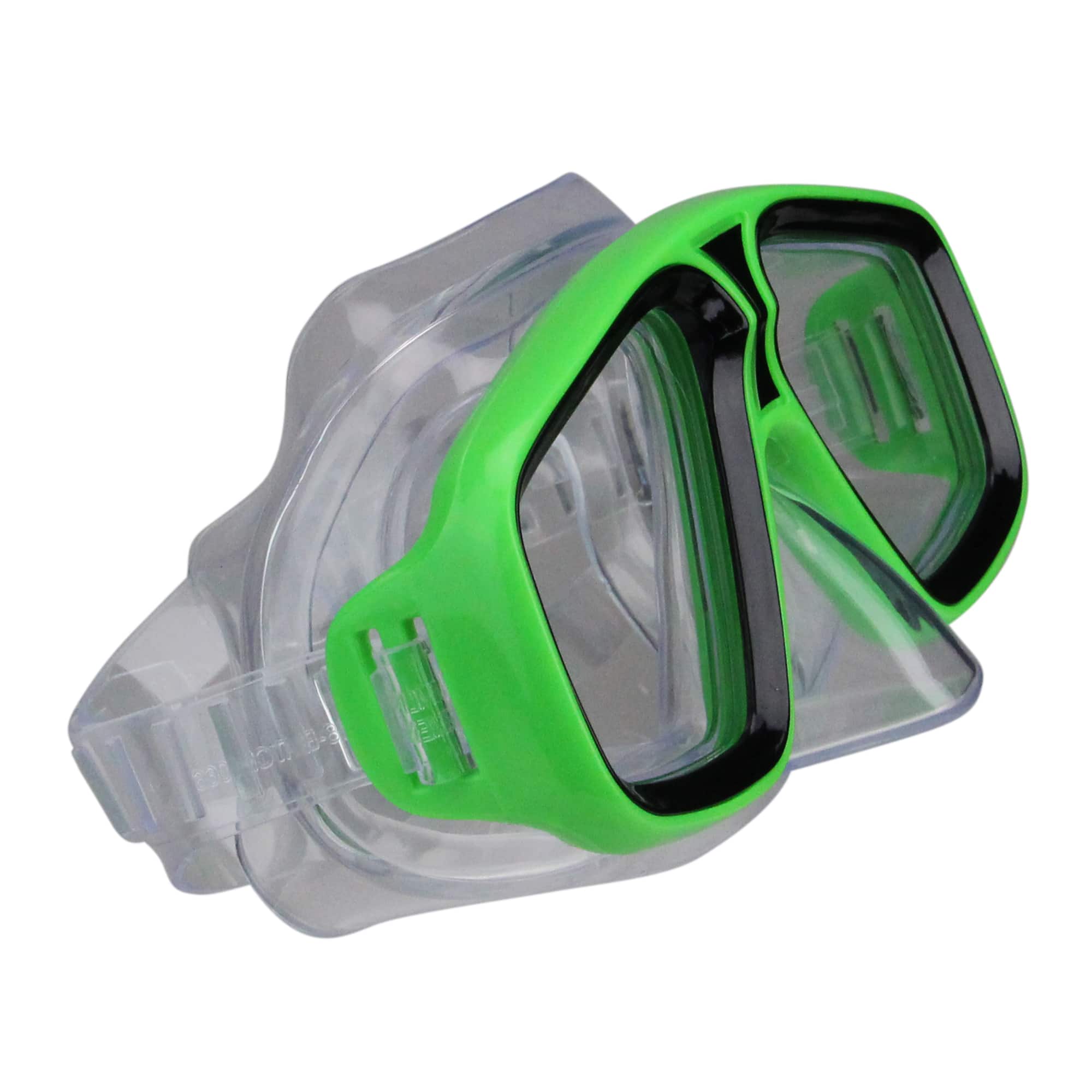 Swim Central 6.25" Lime Green Laguna Recreational Swim Mask with Nose Piece