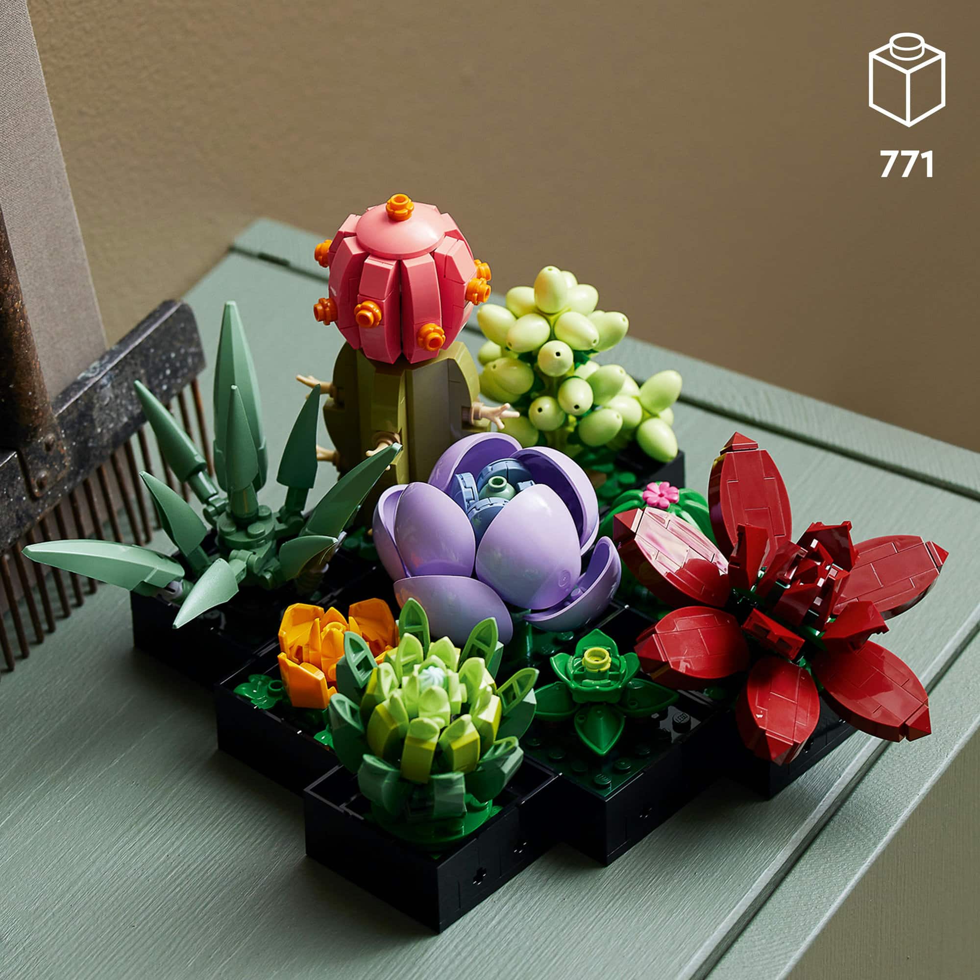 LEGO® Succulents 10309 Plant Decor Building Kit (771 Pieces)