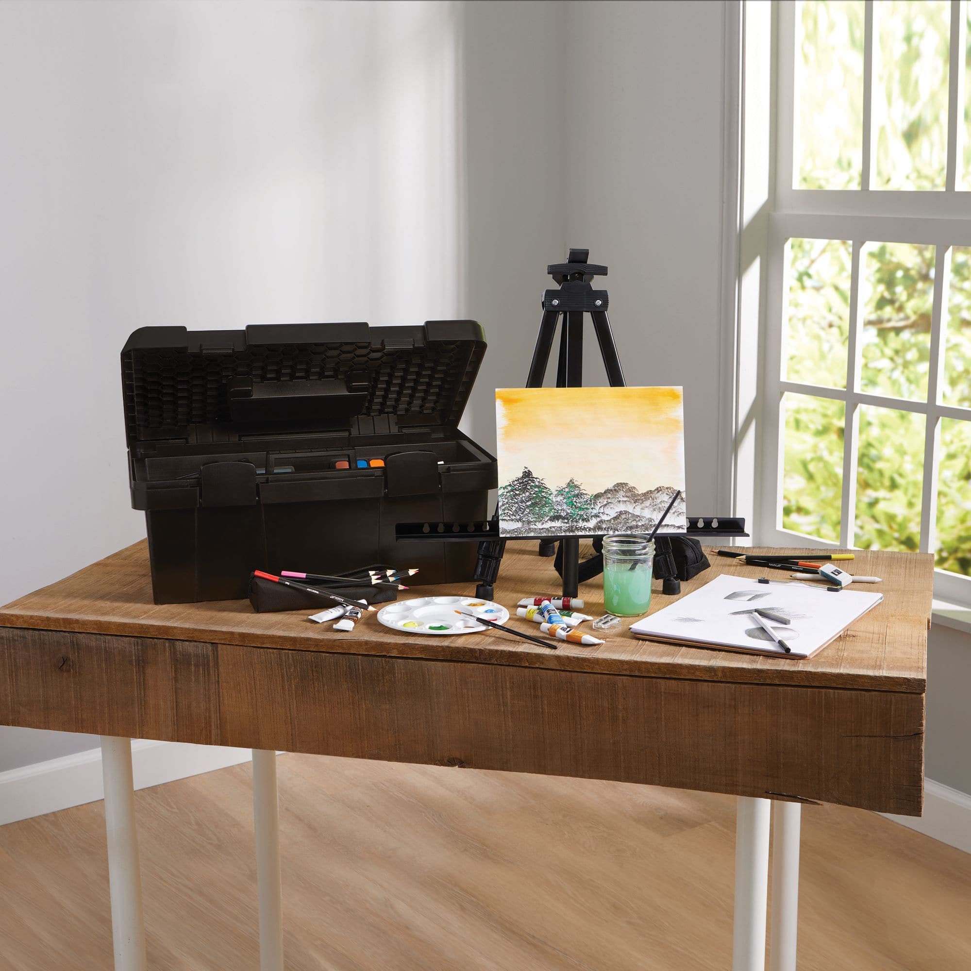 6 Pack: Mixed Media Studio Easel Art Set by Artist's Loft™