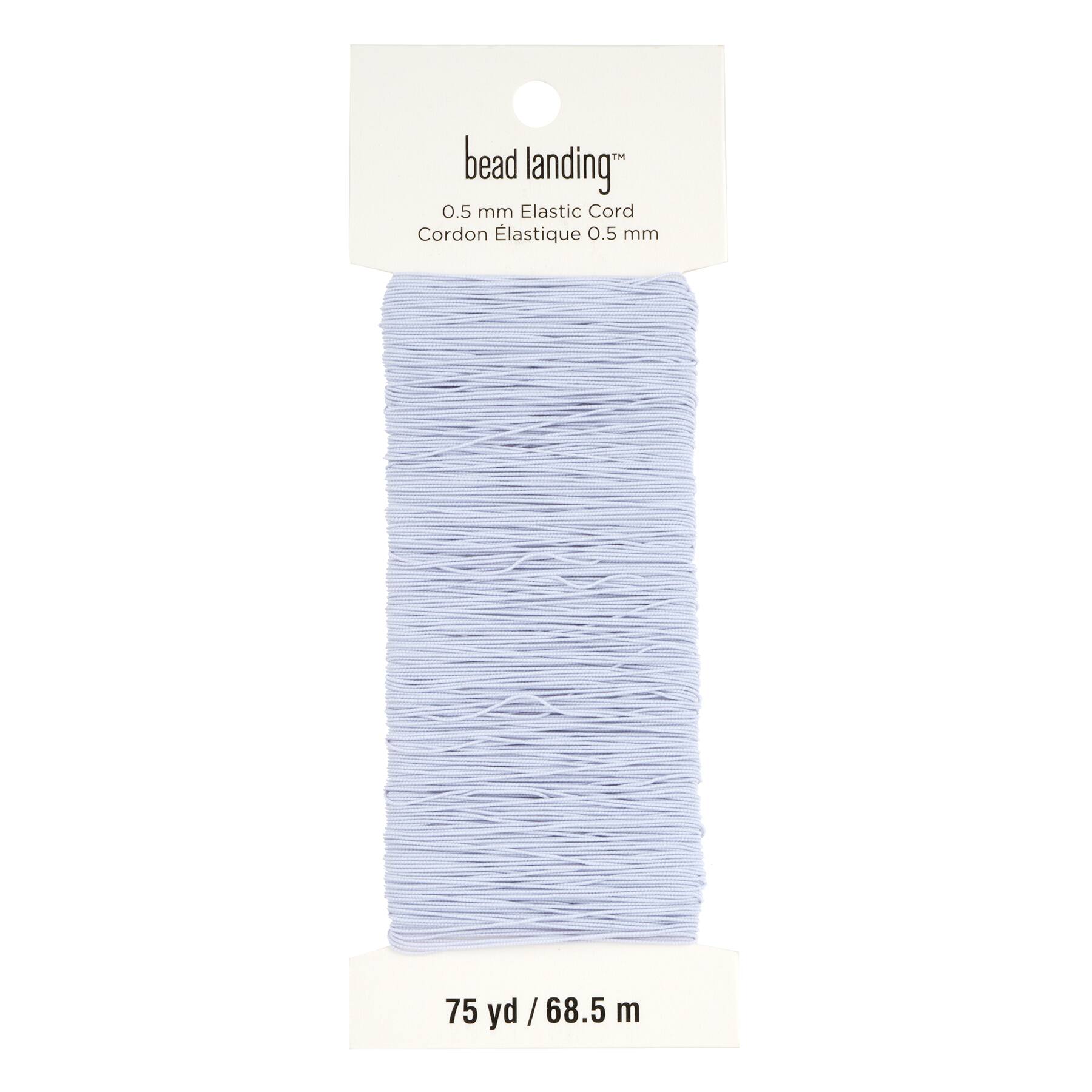0.5mm White Elastic Cord, 75yd. by Bead Landing™