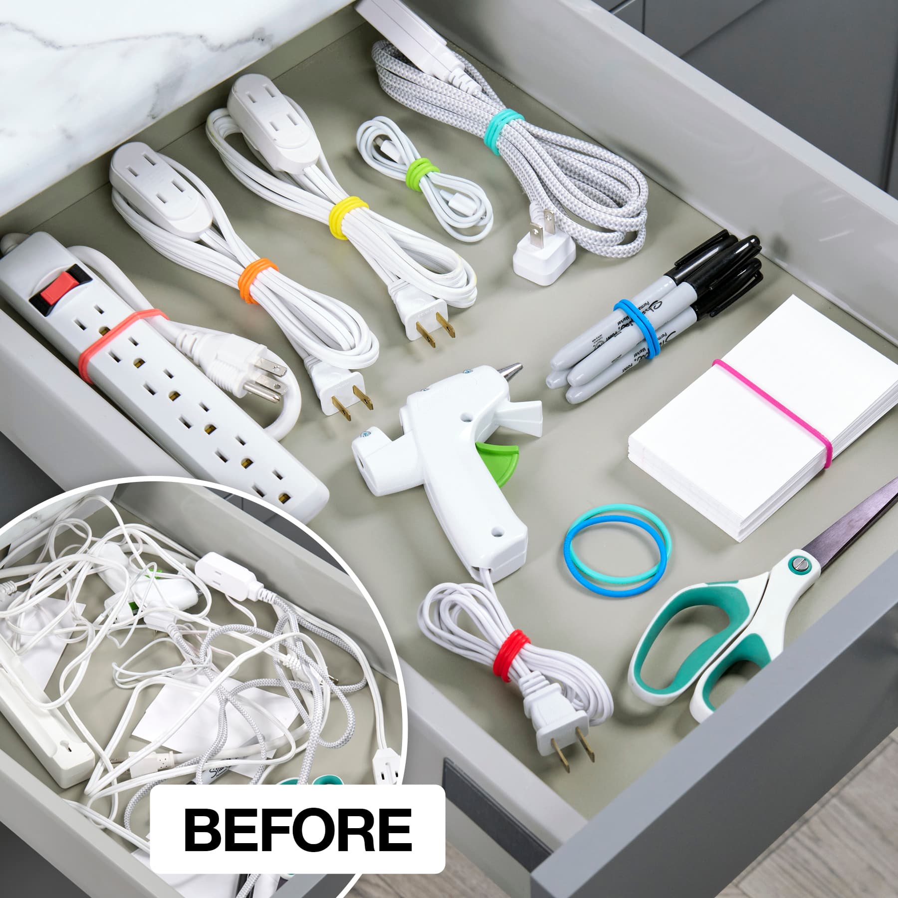 Wrap-It Storage® Super Stretch Silicone Bands, 16ct.