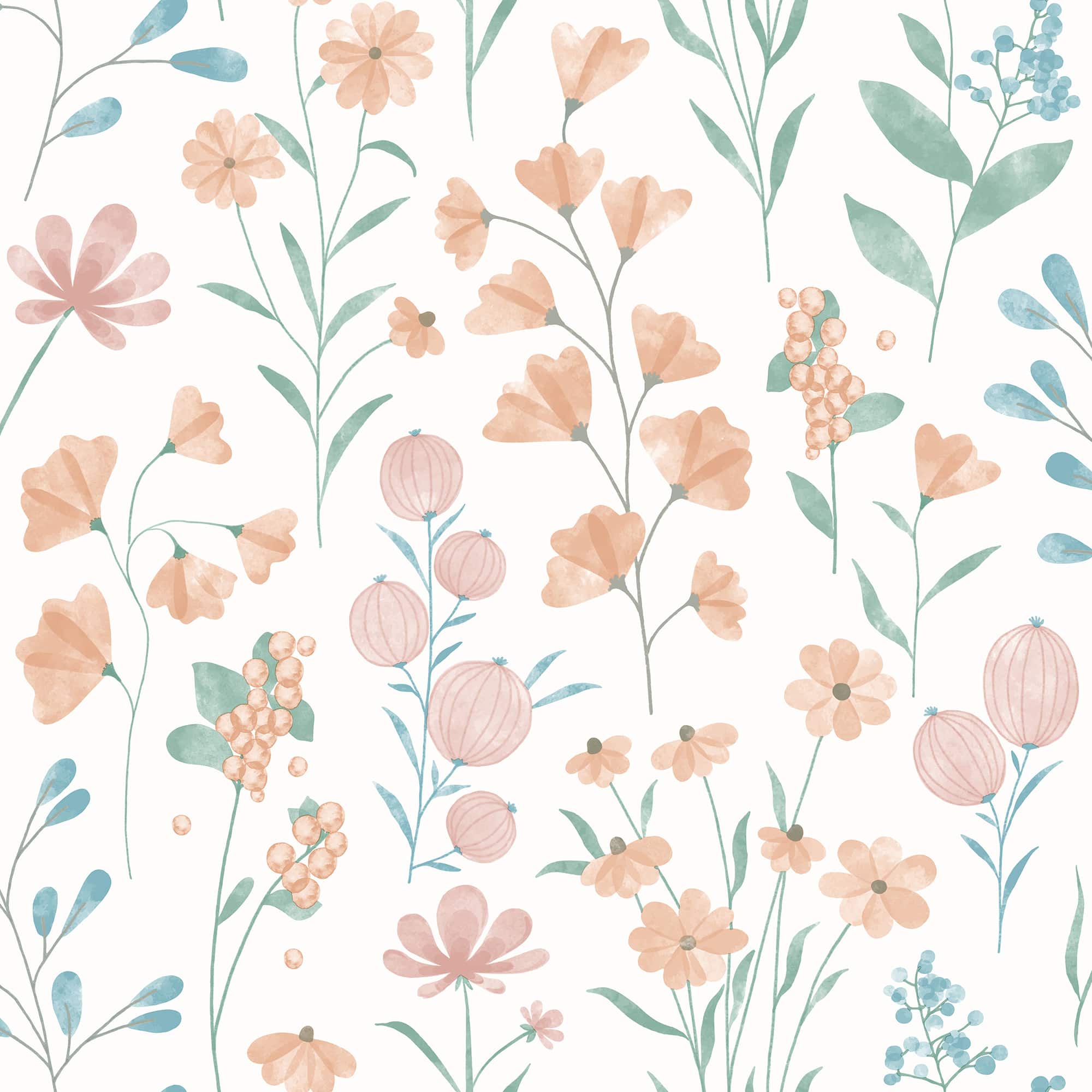 Designs Direct Floral Candy Wallpaper
