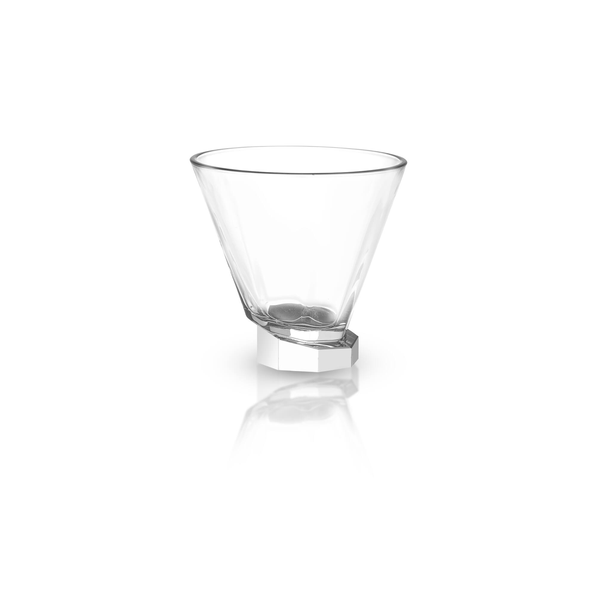 JoyJolt® 8.1oz. Aqua Vitae Octagon Off Base Martini Glasses, 2ct.