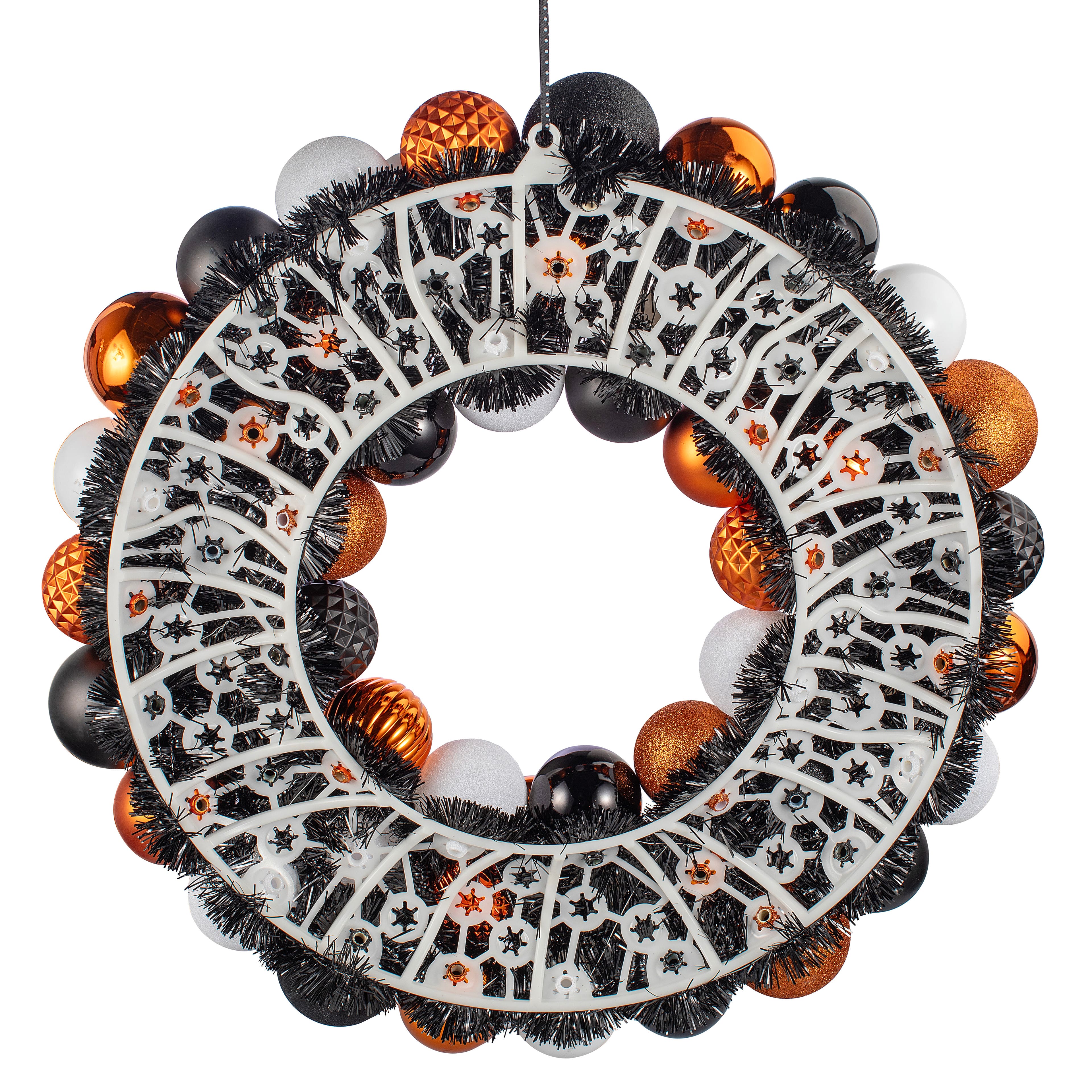23.5" Ghost & Ball Ornament Wreath by Ashland®