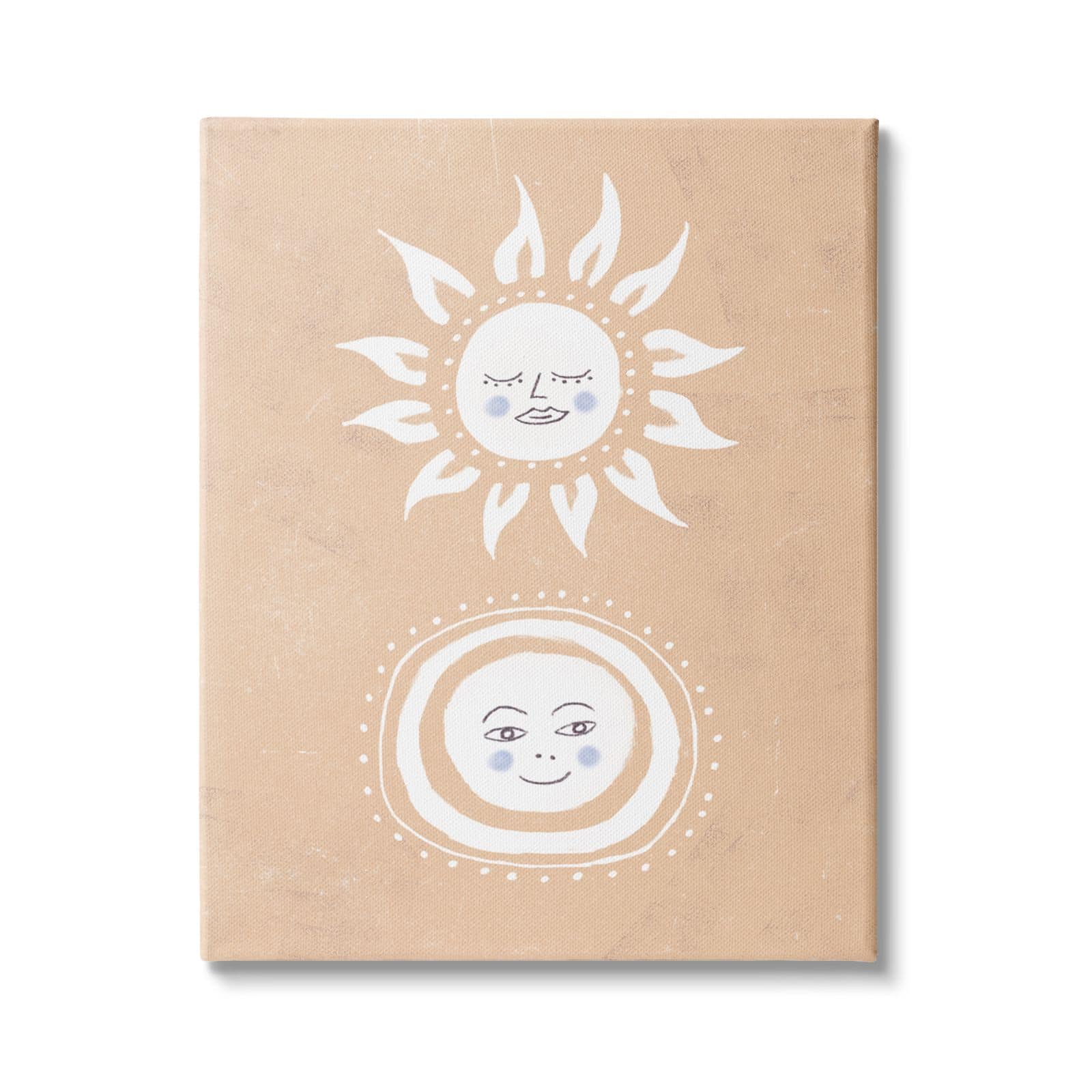 Stupell Industries Rising Sun and Moon Children's Boho Chic Sky Canvas Wall Art