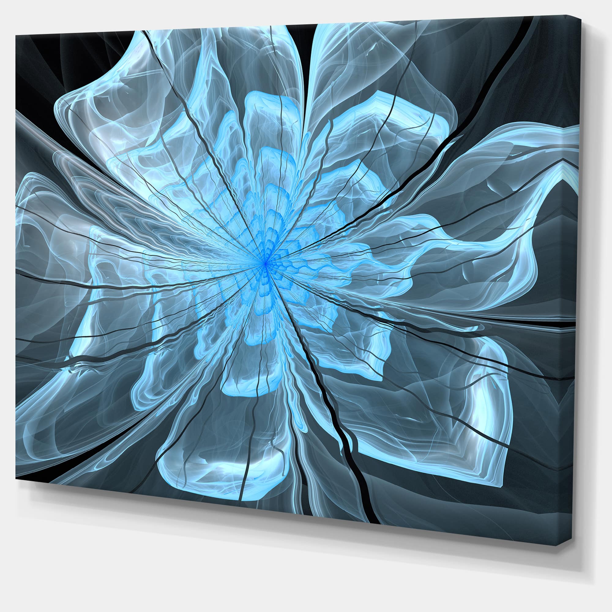 Designart - Light Blue Flower with Large Petals