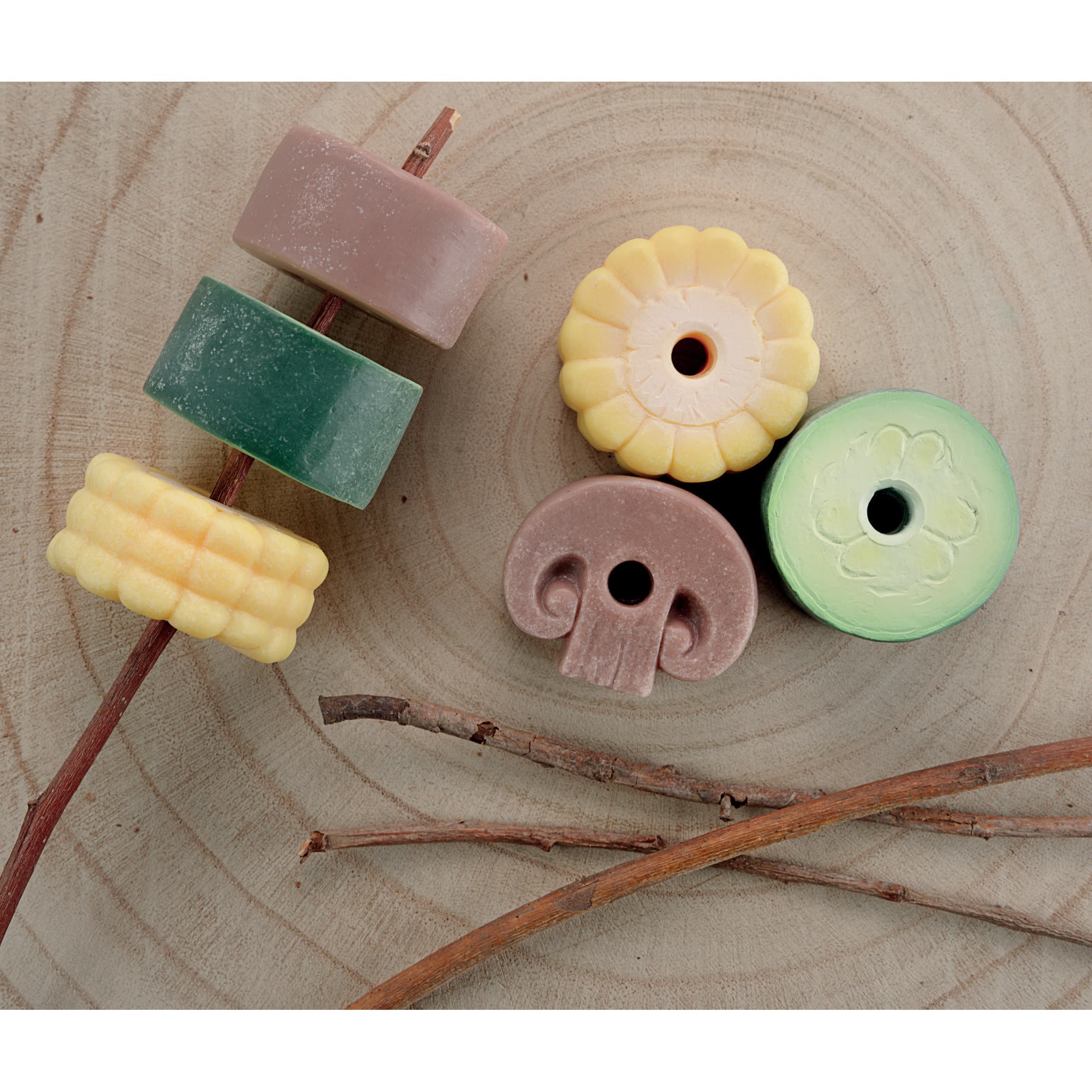 Yellow Door Threading Kebabs Sensory Play Stones Set