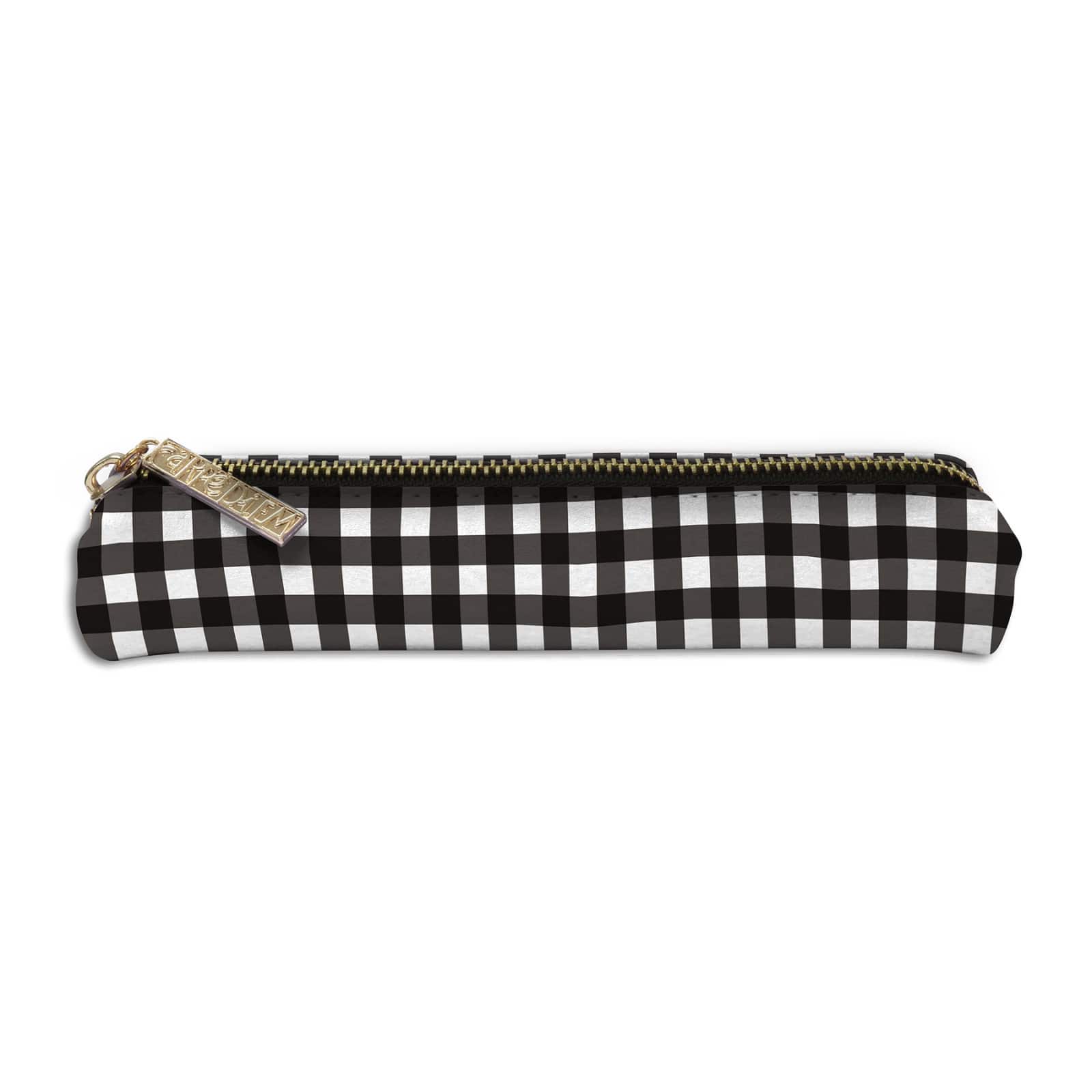 Pukka Pads Black & White Buffalo Check Slim Pencil Cases, 6ct.