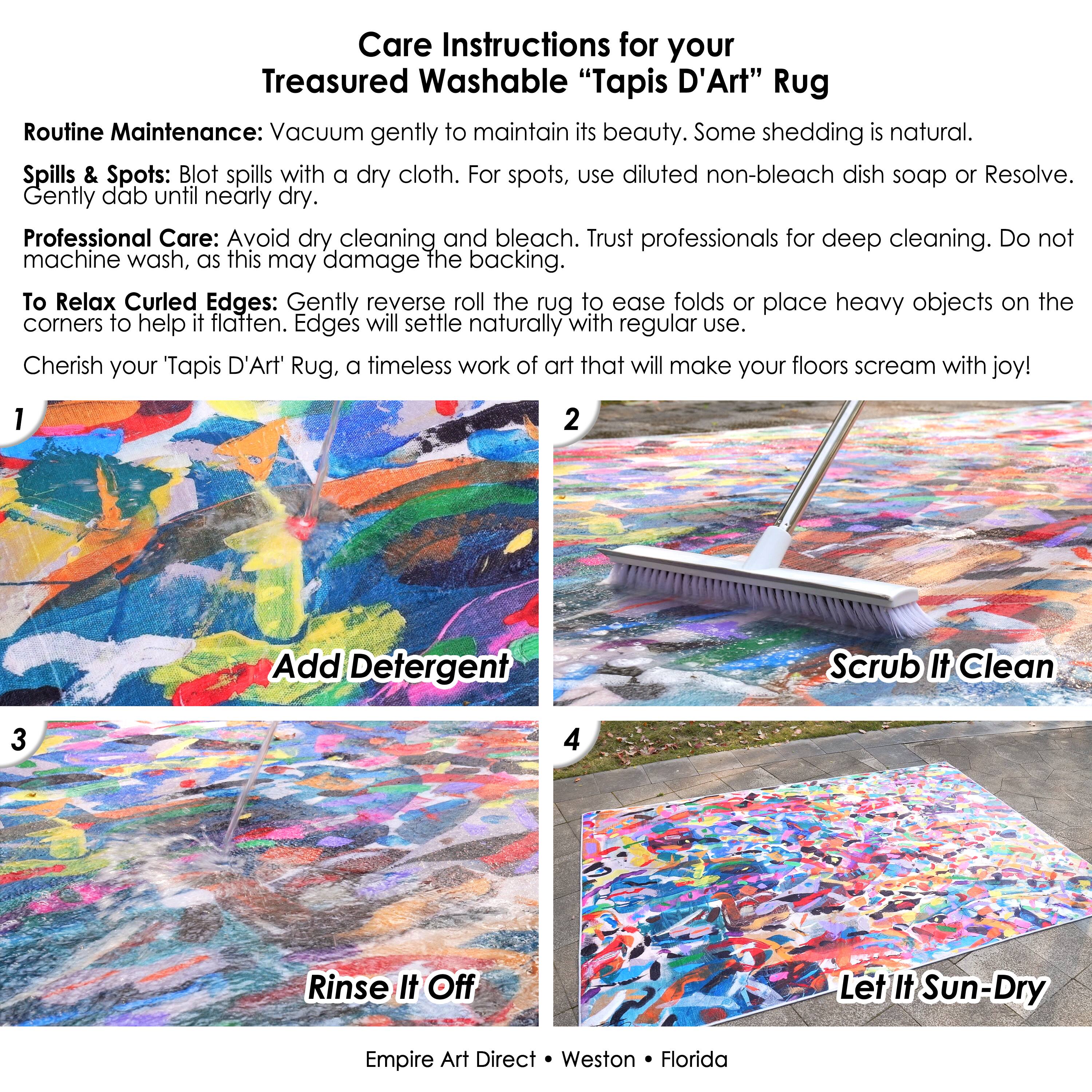 Empire Art Direct 5ft. x 7.5ft. The Hubble Space Telescope Washable Area Rug