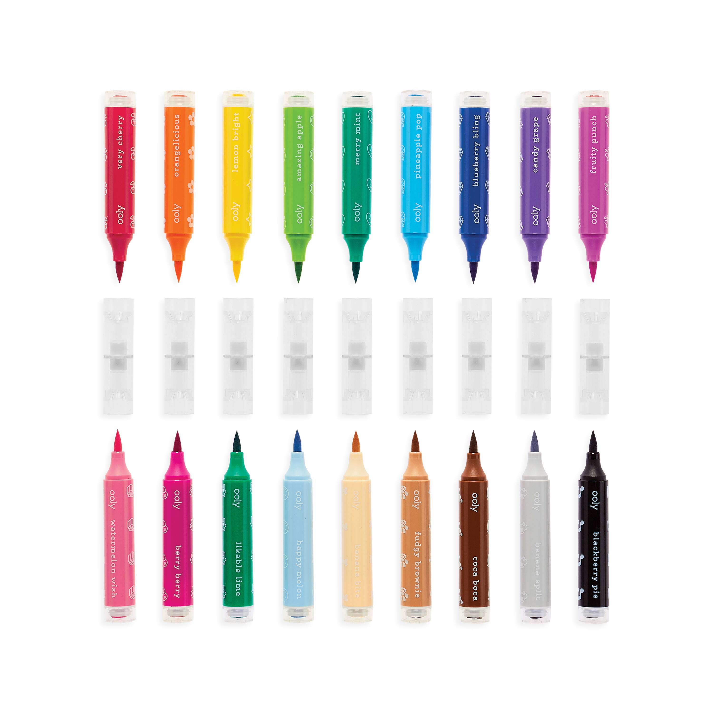 OOLY Stampables Double Ended Scented Markers Set