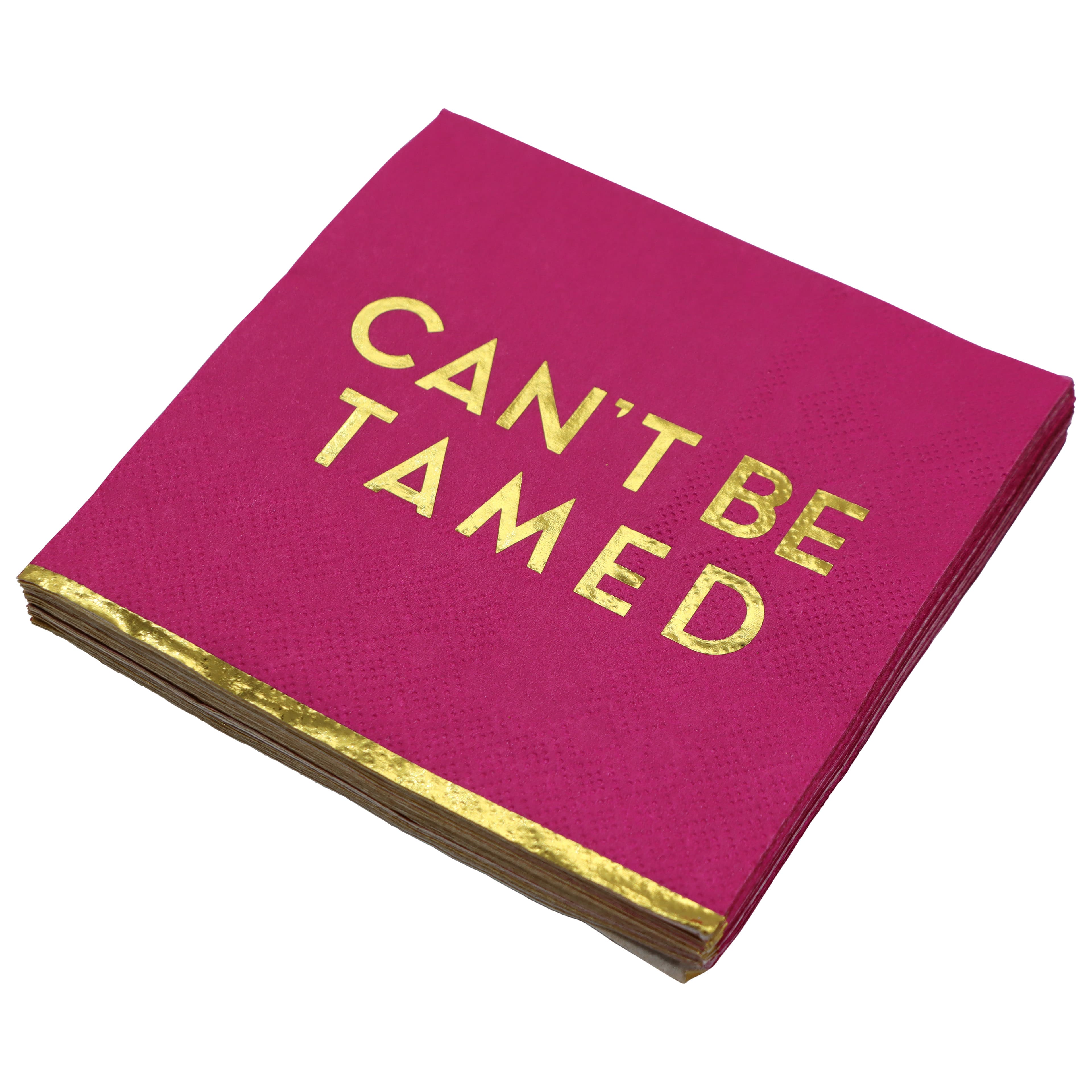 Pink Jungle Can't Be Tamed Paper Beverage Napkins, 20ct. by Celebrate It™