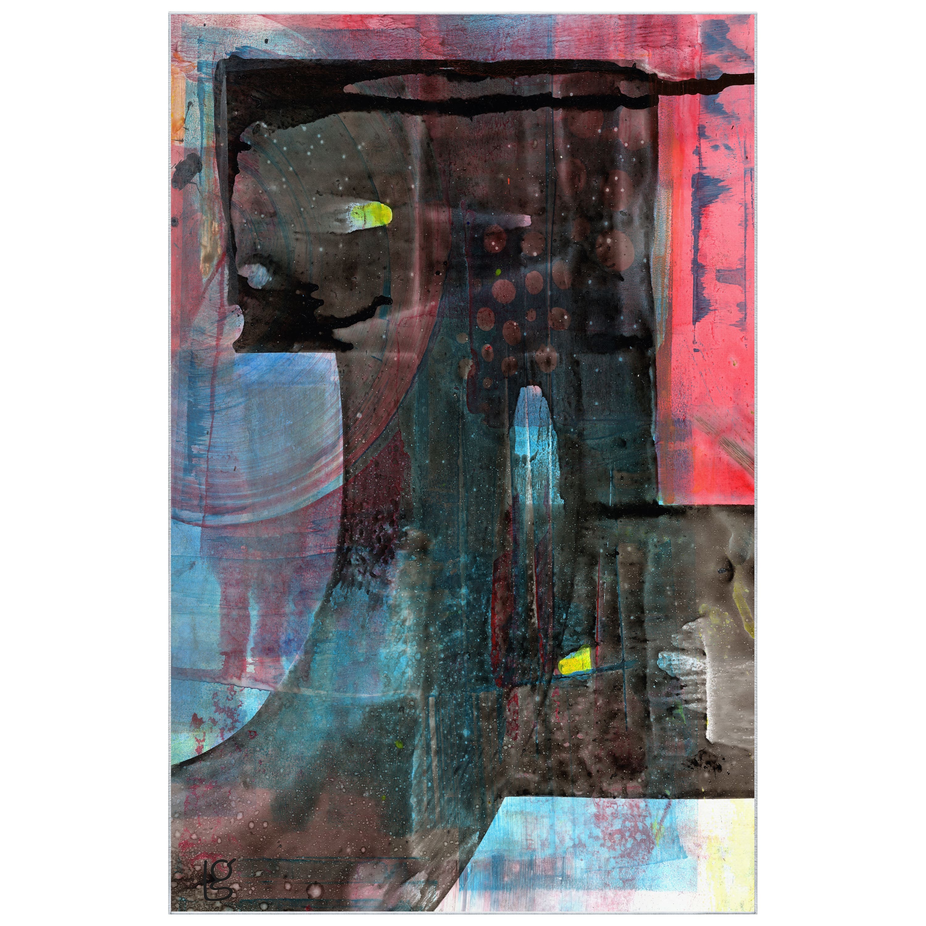 Empire Art Direct 5ft. x 7.5ft. Switching Directions I Tapis D'Art Washable Abstract Area Rug