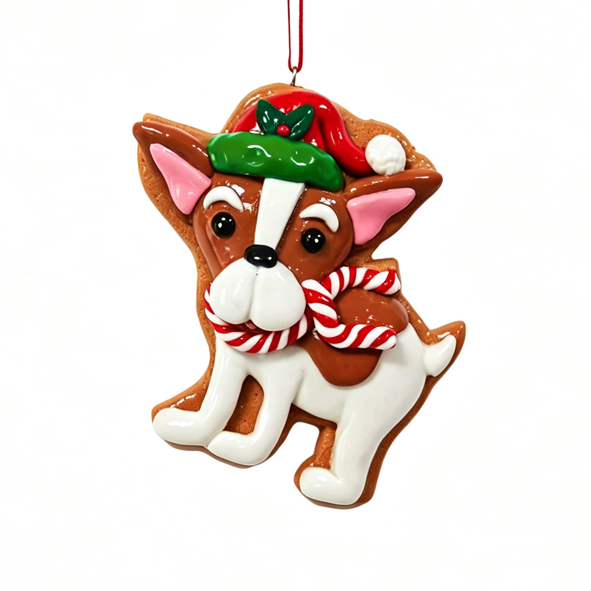 4" Dog with Hat Clay Ornament by Ashland®
