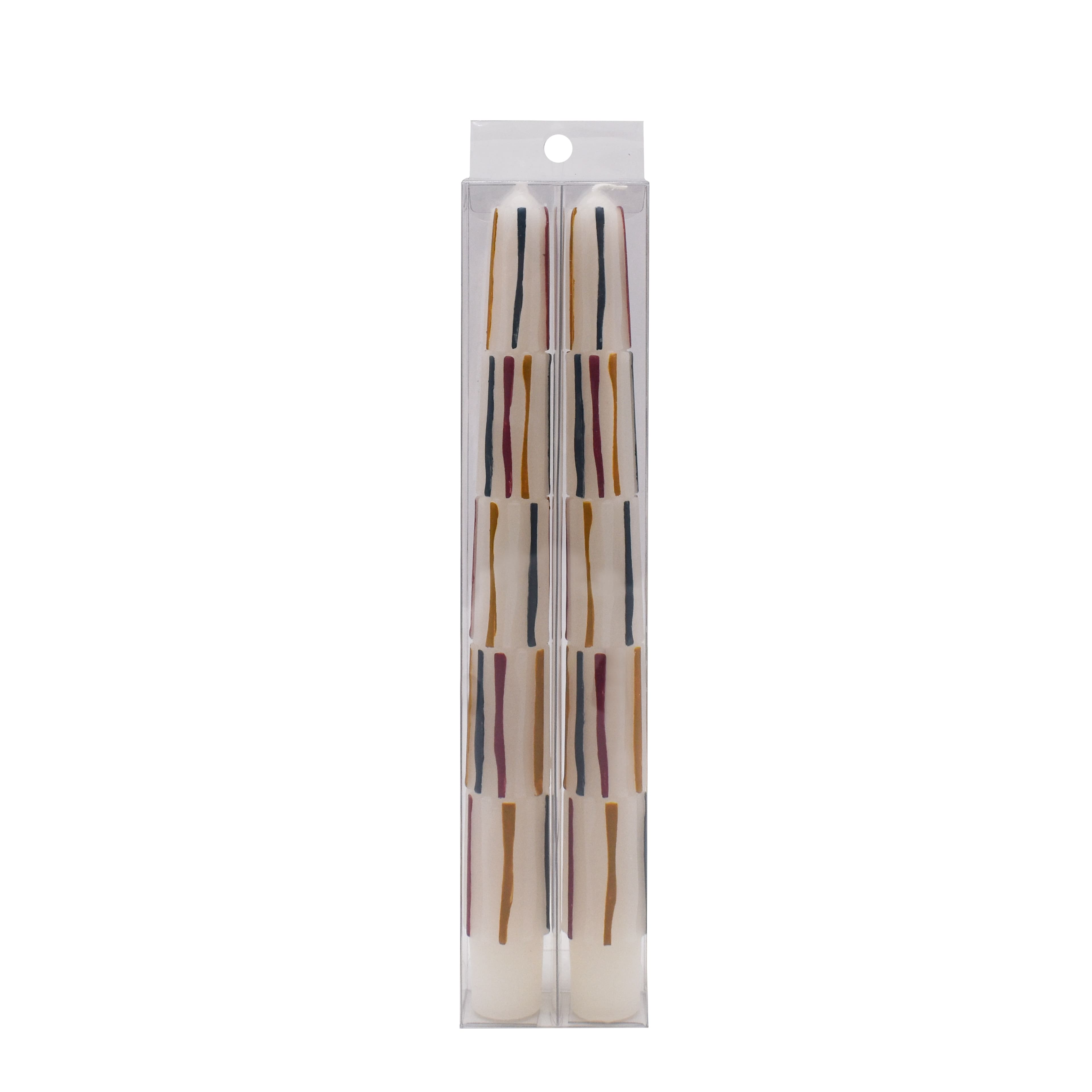 10" Boho Stripes Taper Candles, 2ct. by Ashland®