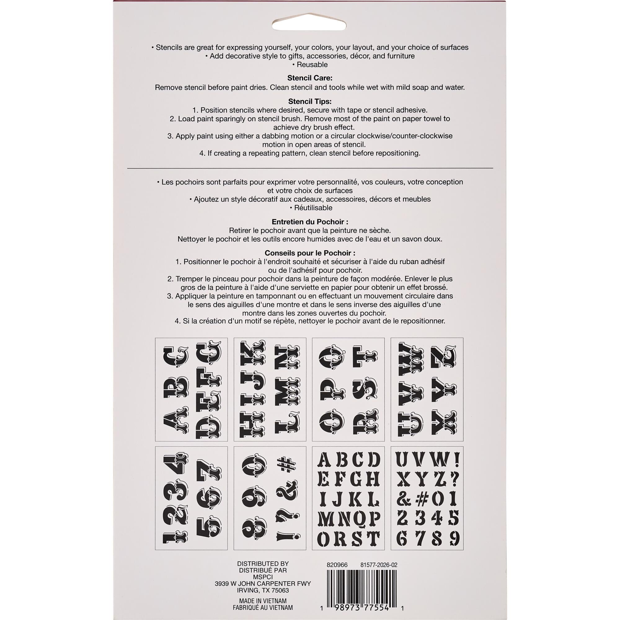 Circus Alphabet Stencils, 7" x 10" by Craft Smart®
