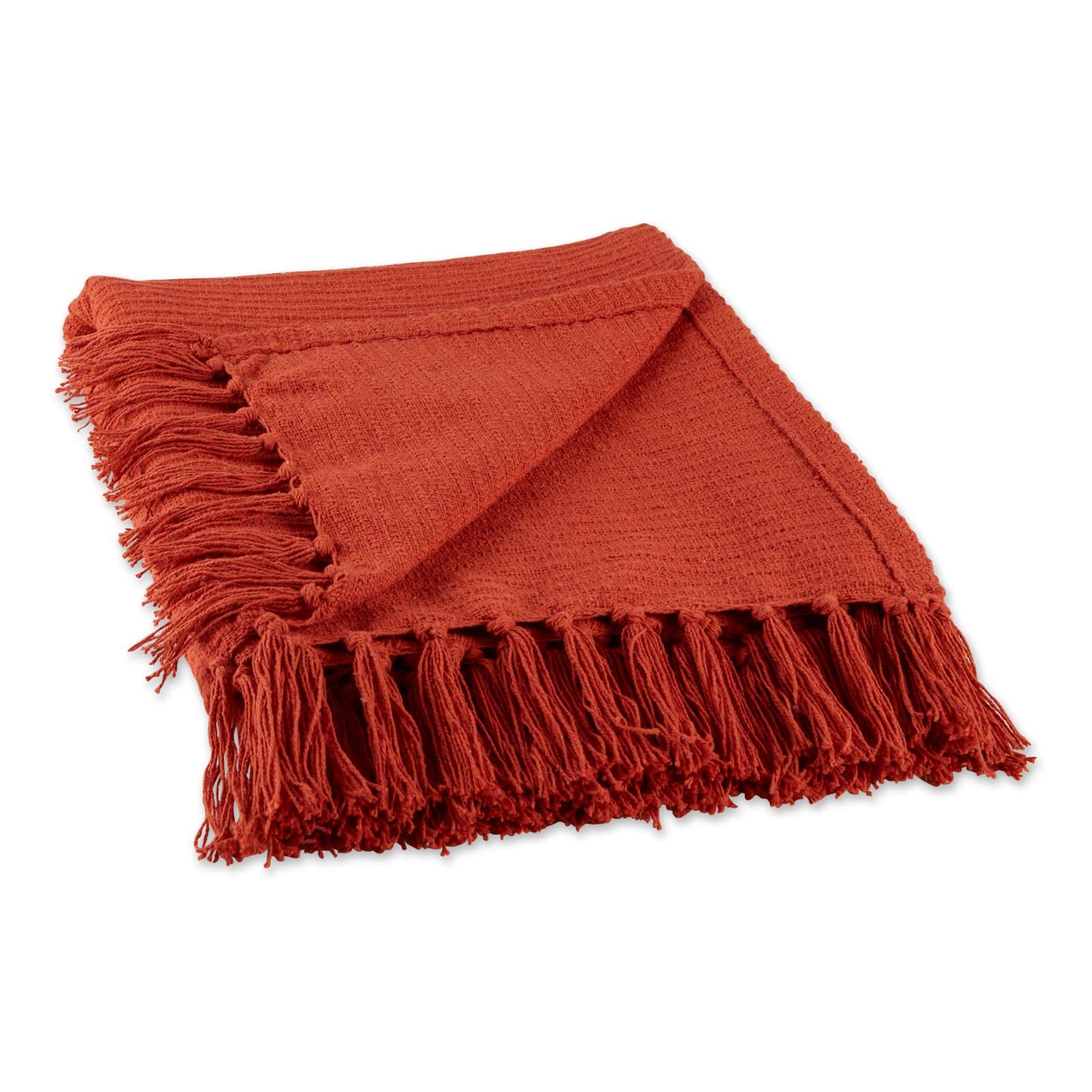 DII® Vintage Red Solid Ribbed Throw