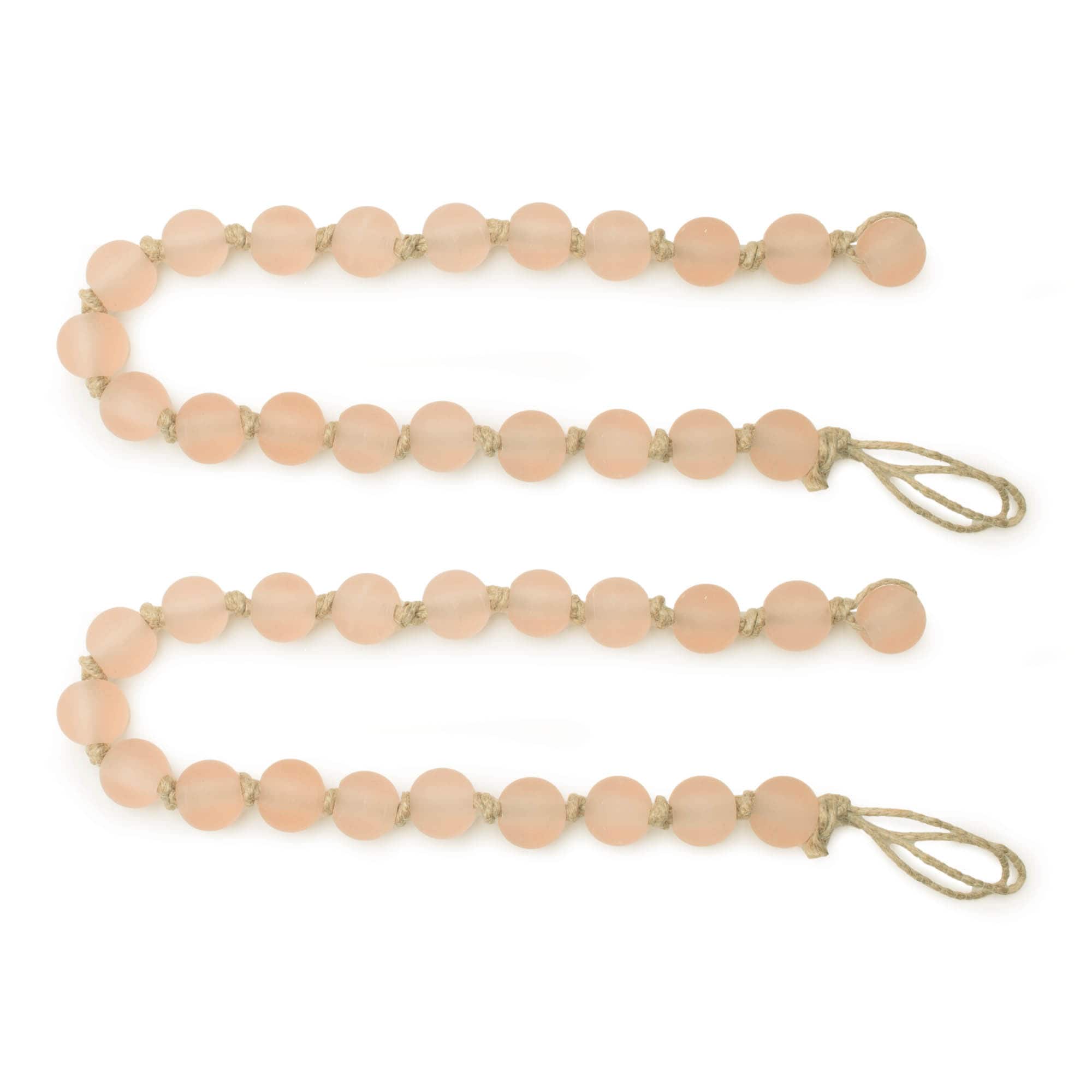 24" Frosted Glass Bead Garlands