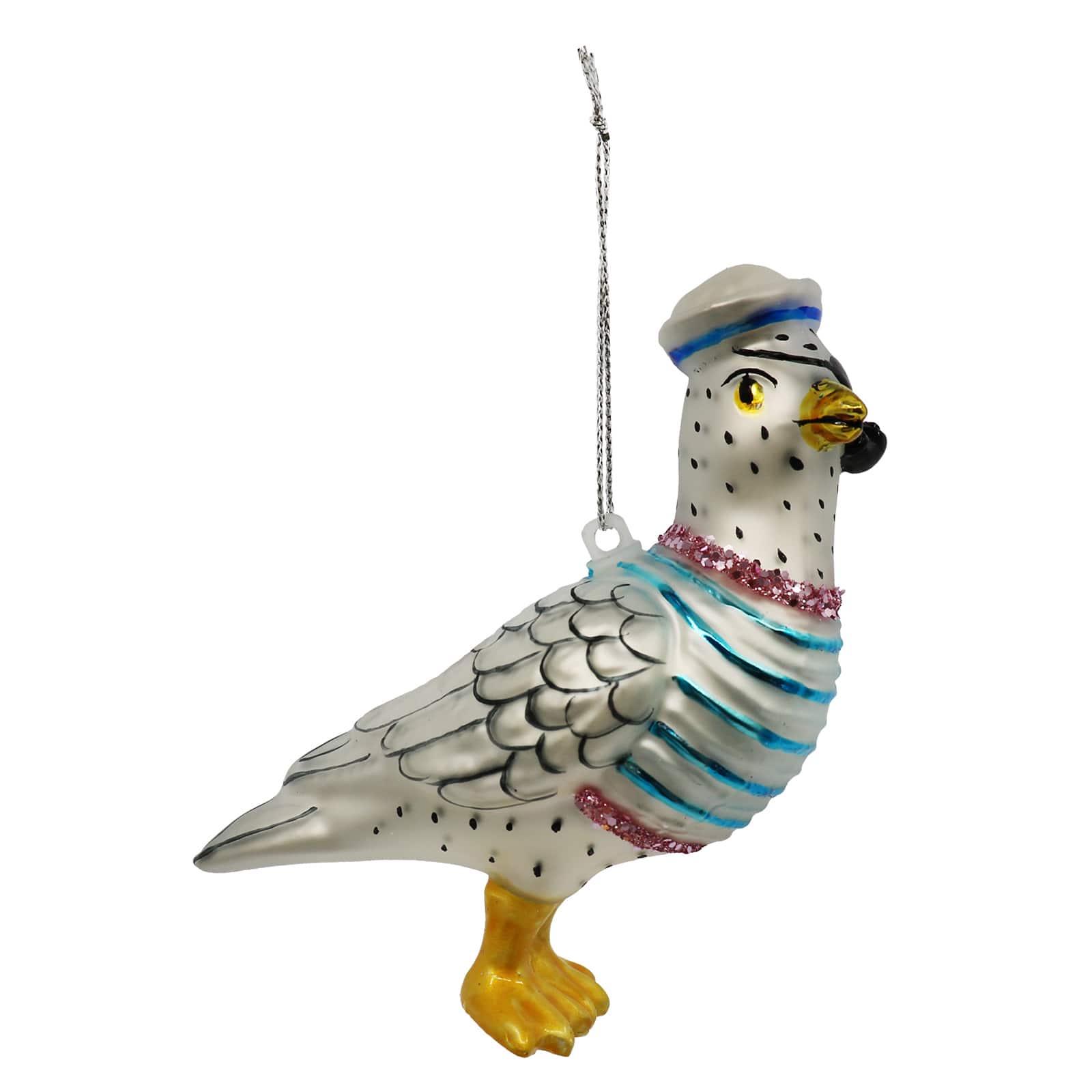 4" Sailor Seagull Glass Ornament by Ashland®