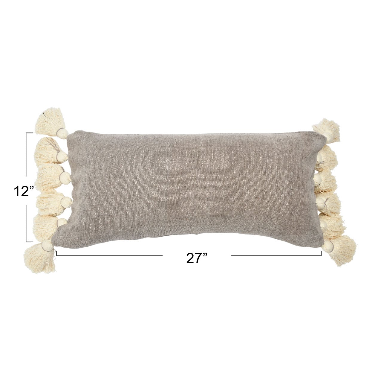 Hello Honey® Cotton Chenille Lumbar Pillow with Tassels