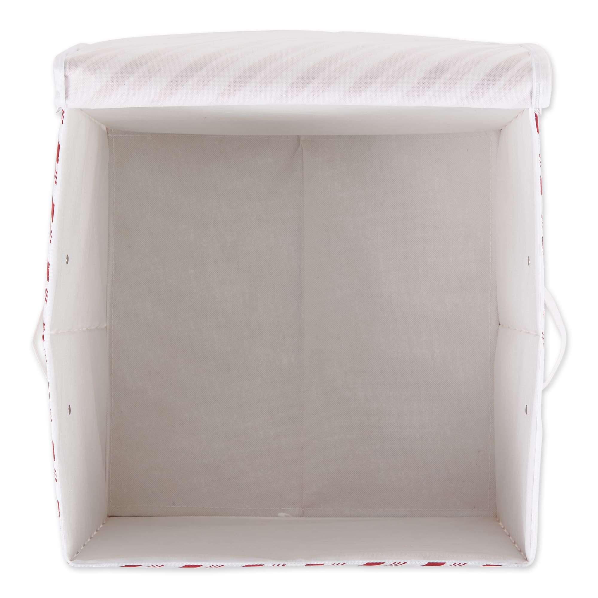 DII® Holiday Candy Stripe Print Large Ornament Storage