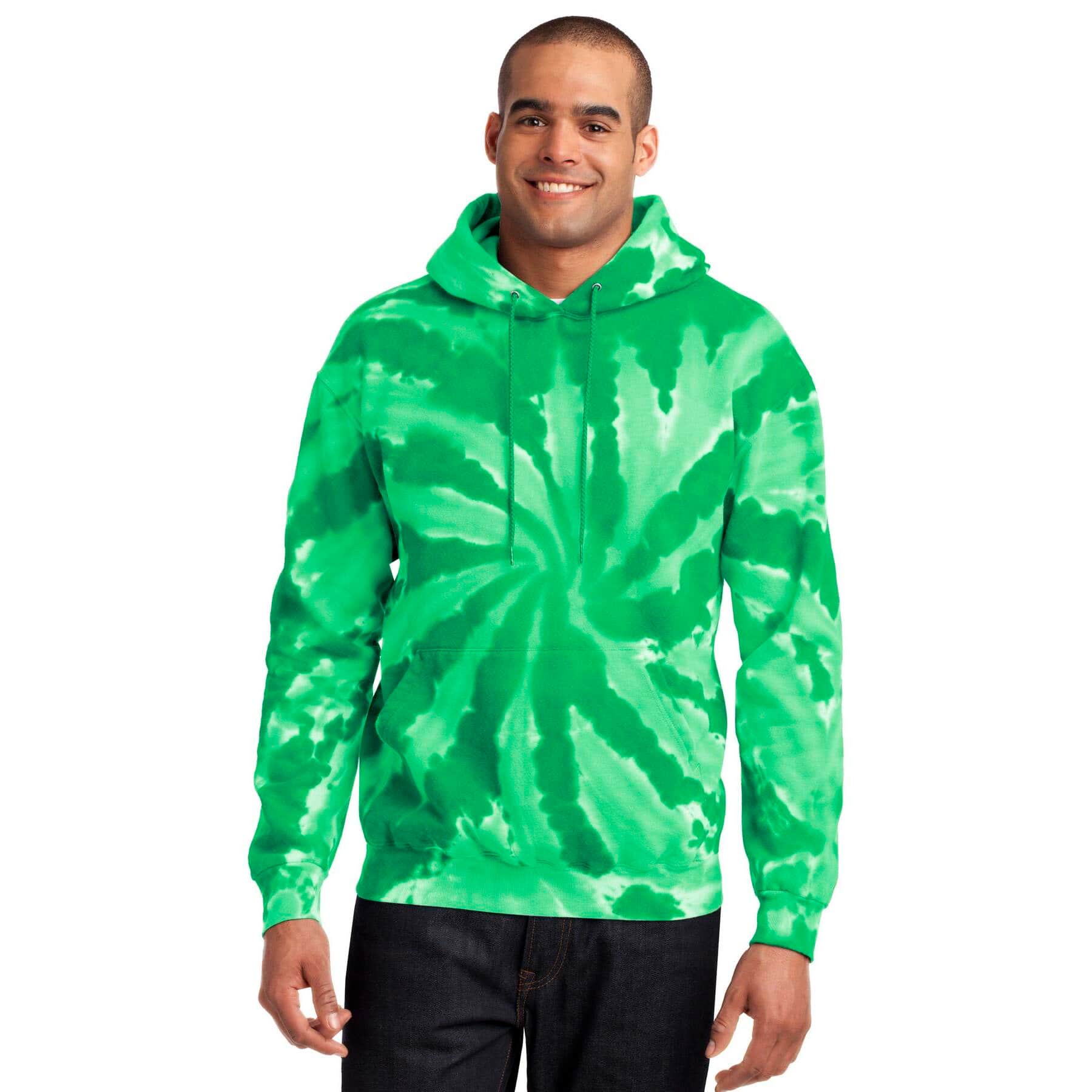 Port & Company® Tie-Dye Pullover Hooded Adult Sweatshirt