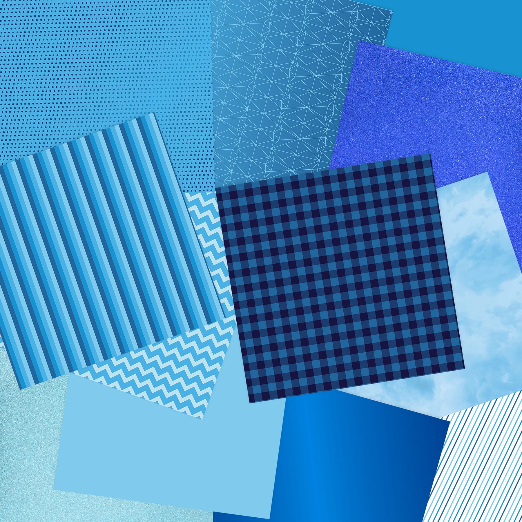 6 Pack: Specialty Blues Paper Pad by Recollections™, 12" x 12"