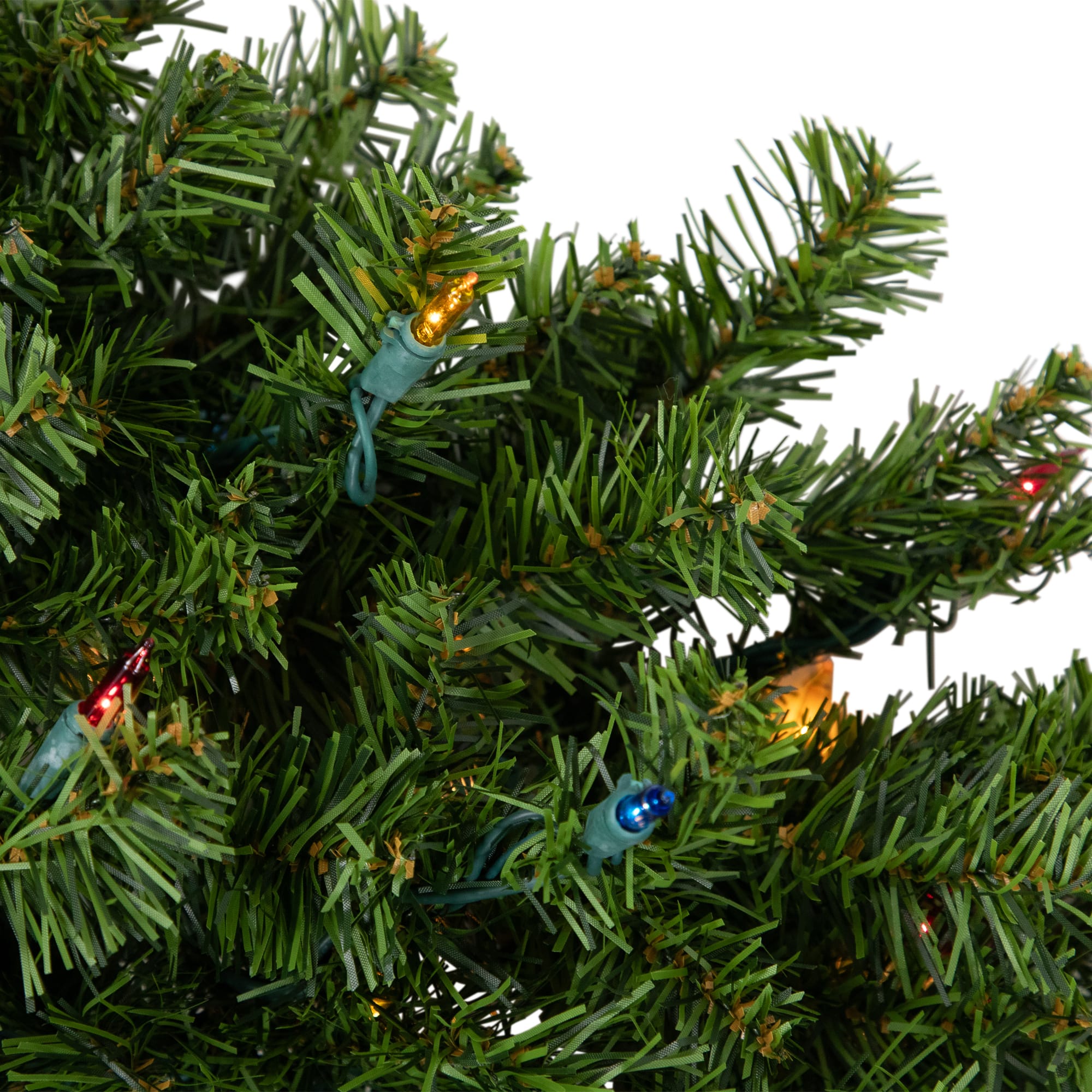 36" Pre-Lit Artificial Christmas Canadian Pine Wreath