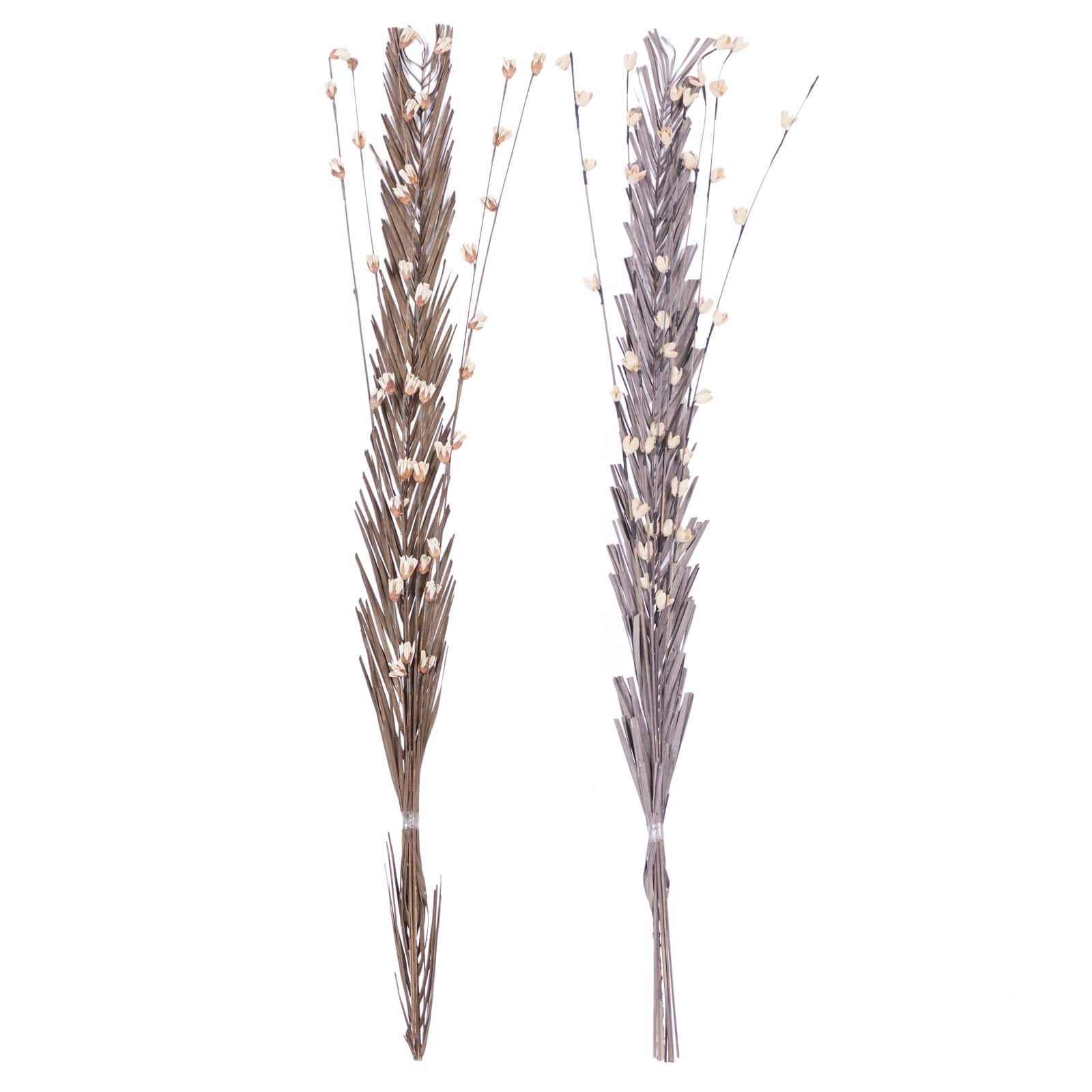 Set of 2" Brown Wood Natural Foliage, 7" x 58"