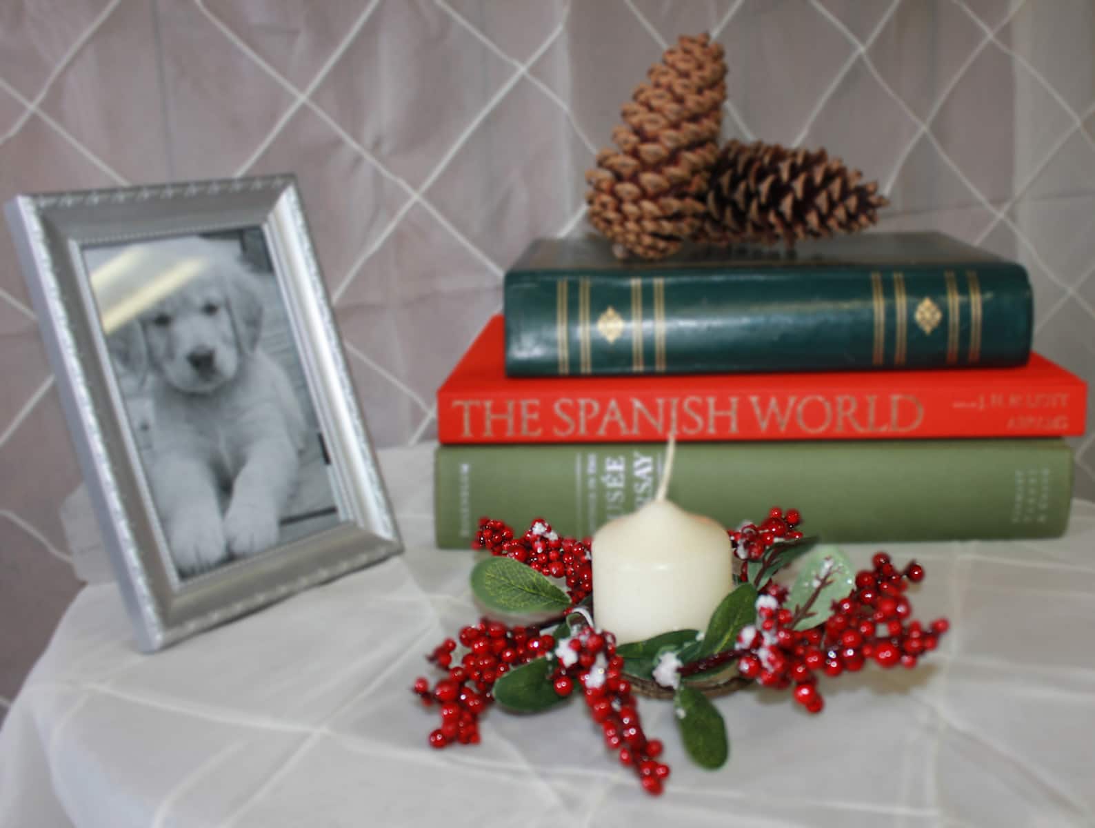 2.25" Christmas Snowy Berry Candle Ring, 2ct.