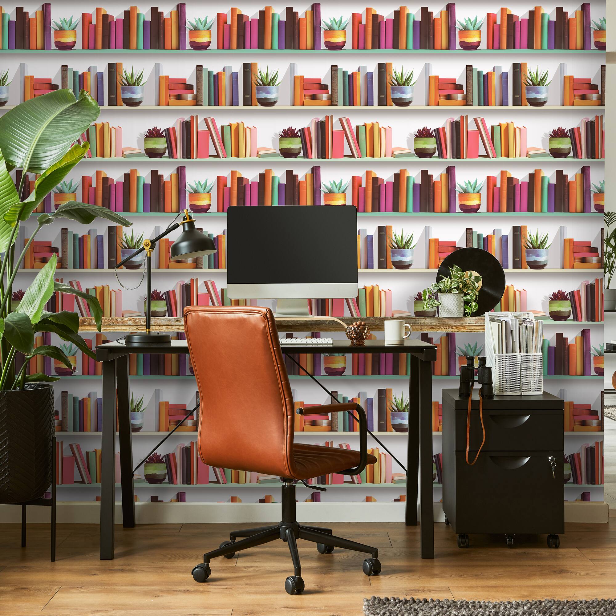 Designs Direct Modern Bookshelf Wallpaper