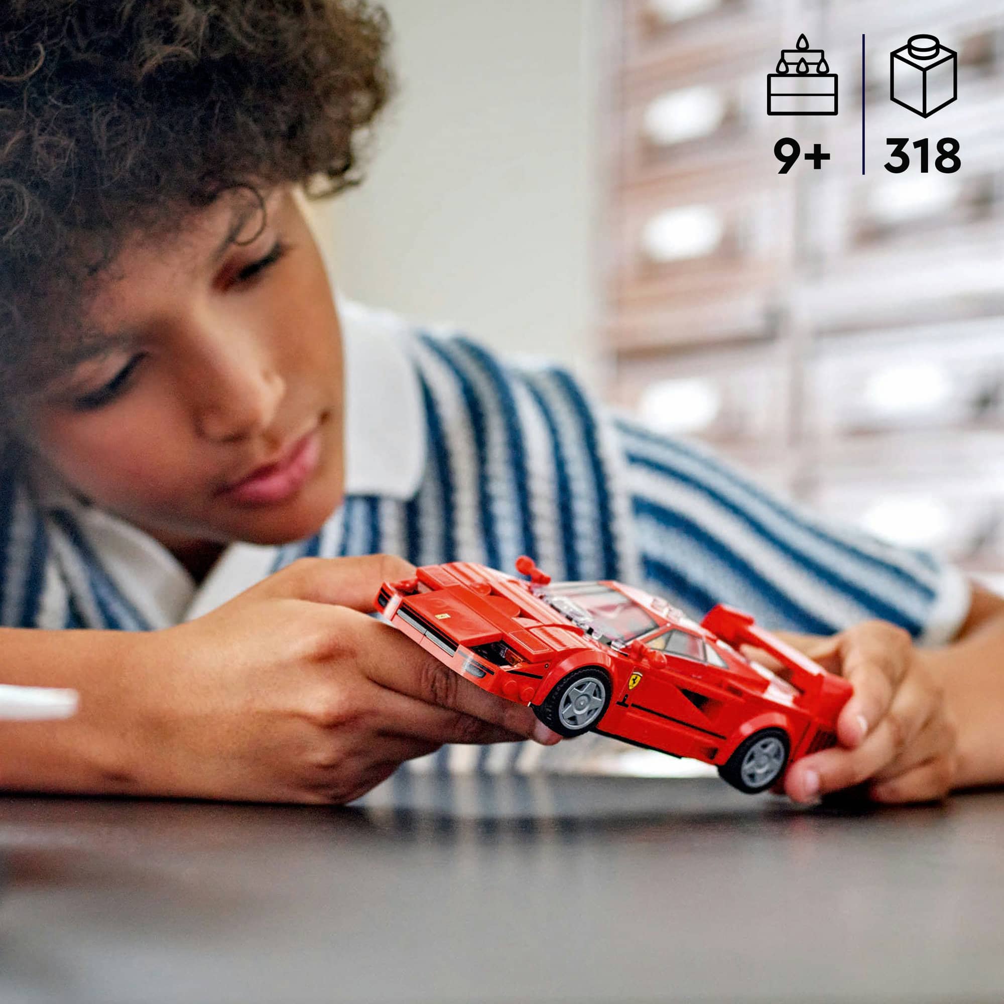 LEGO® Speed Champions Ferrari F40 Supercar Vehicle Toy 76934