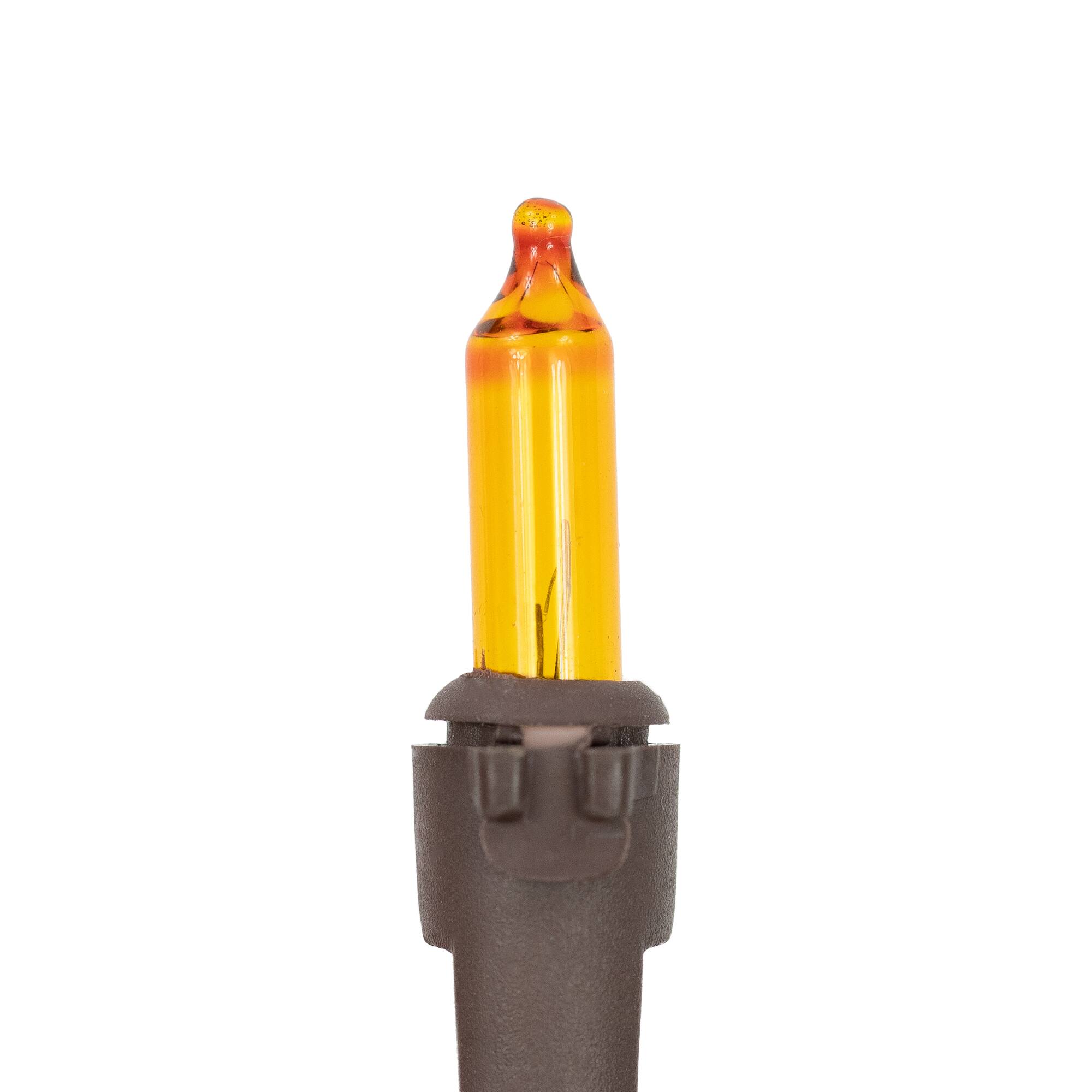 50ct. Amber Mini Fall Harvest Lights