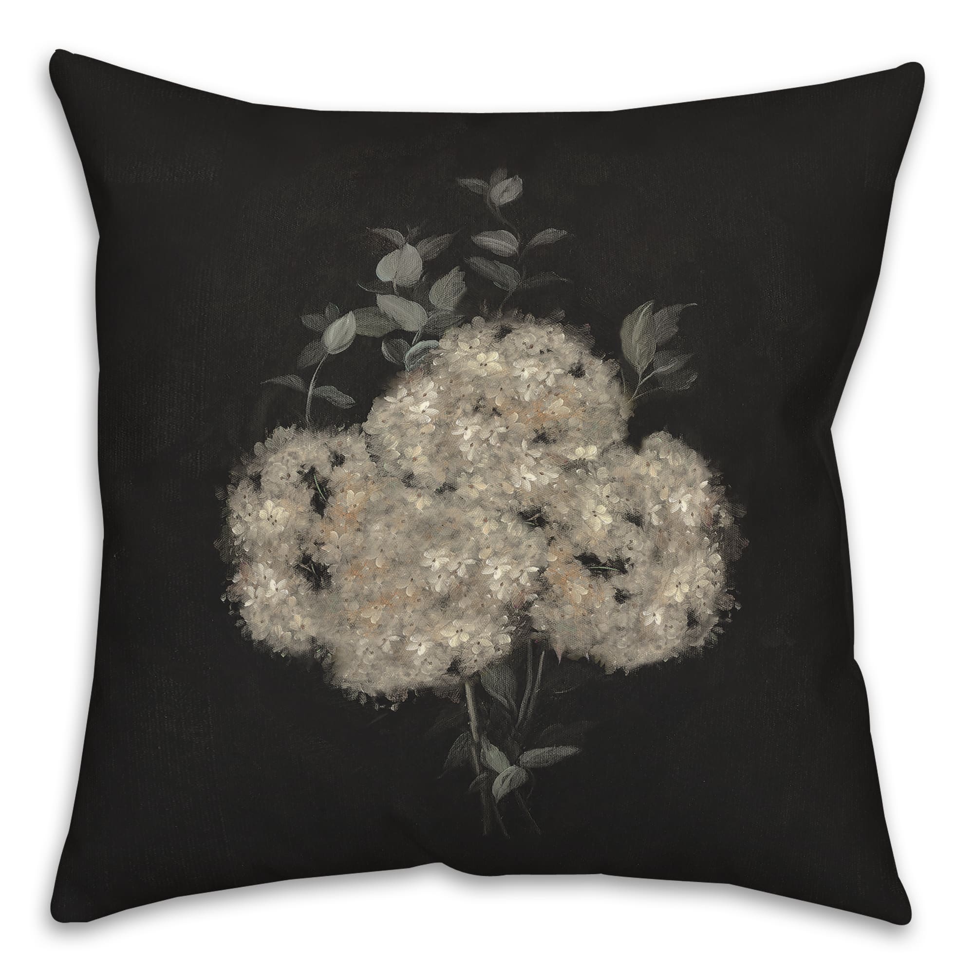 Moody Hydrangeas 18" x 18" Indoor/Outdoor Pillow