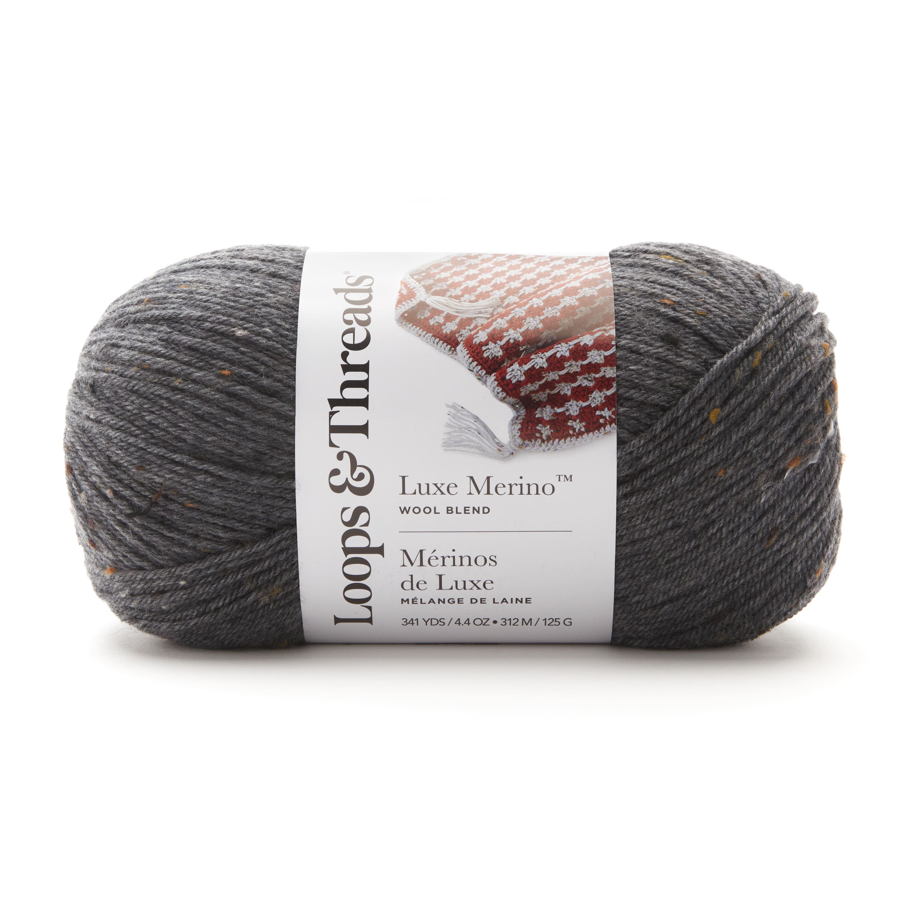 6 Pack: Luxe Merino™ Tweed Yarn by Loops & Threads®