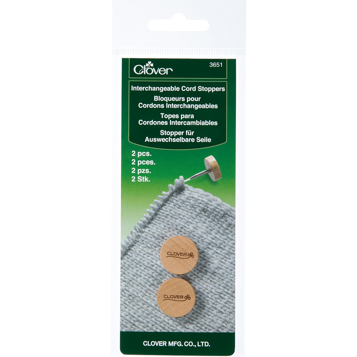 Clover Interchangeable Cord Stoppers, 2ct.